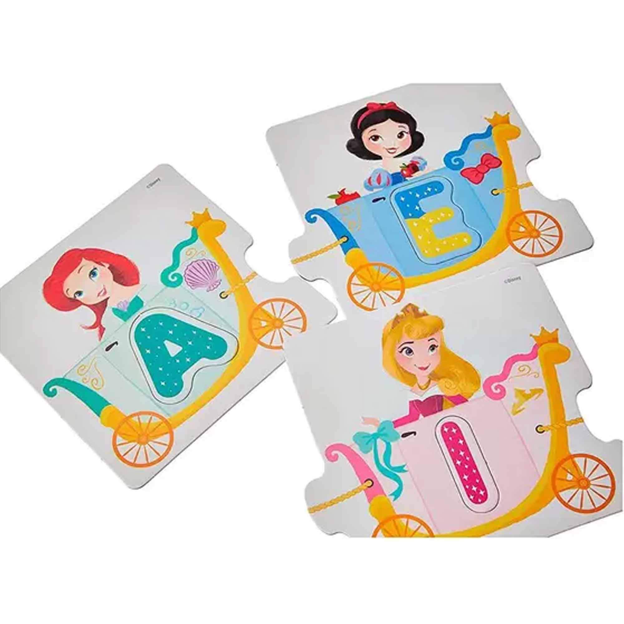 Jogo Descobrindo as Vogais Princesas Disney Didático Educativo Princesas Brinquedo Mimo Toys 2024