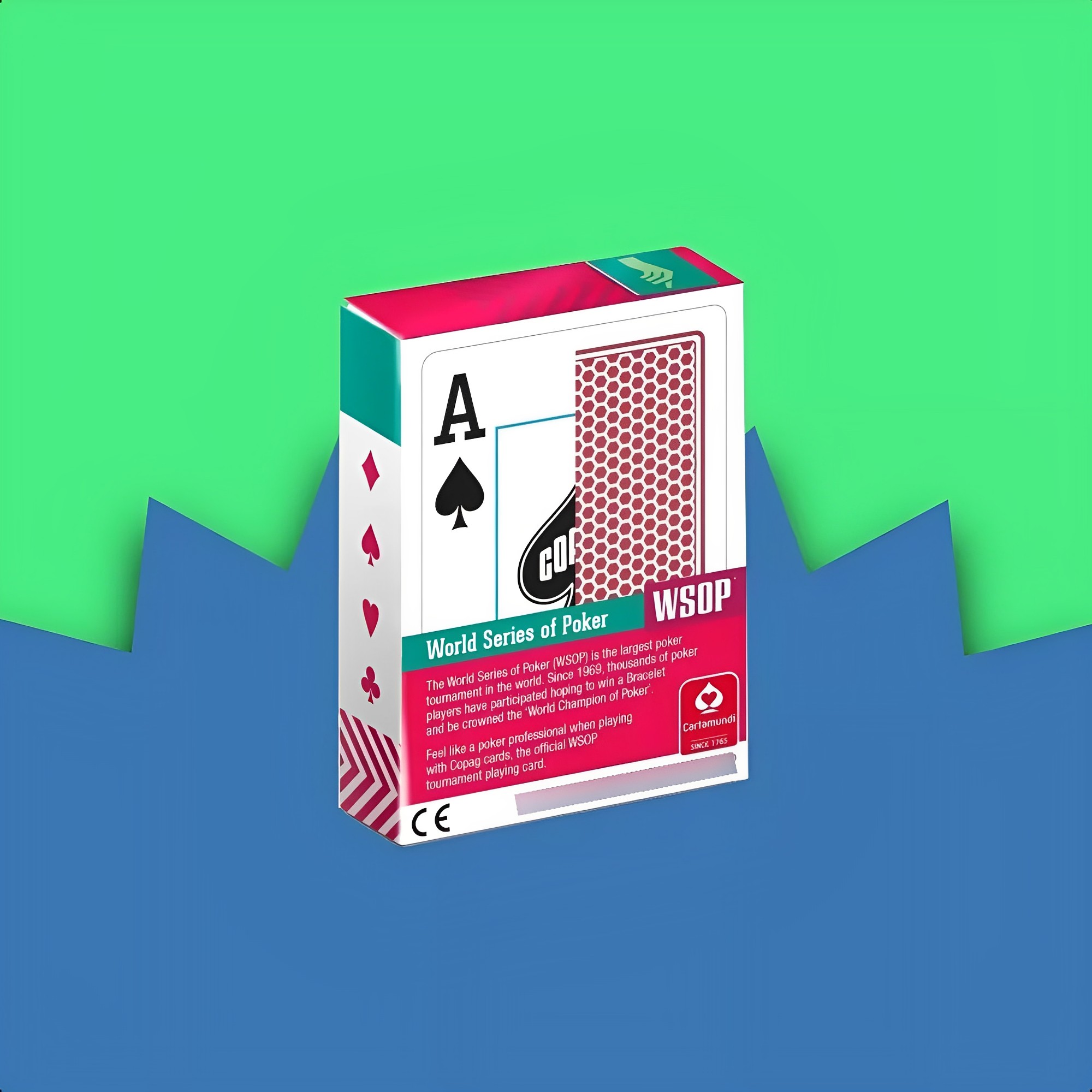Baralho Cartas p/ Jogar World Series Of Poker - Poker Size Ng Sortido e Unitário Copag 55 CARTAS - 31604