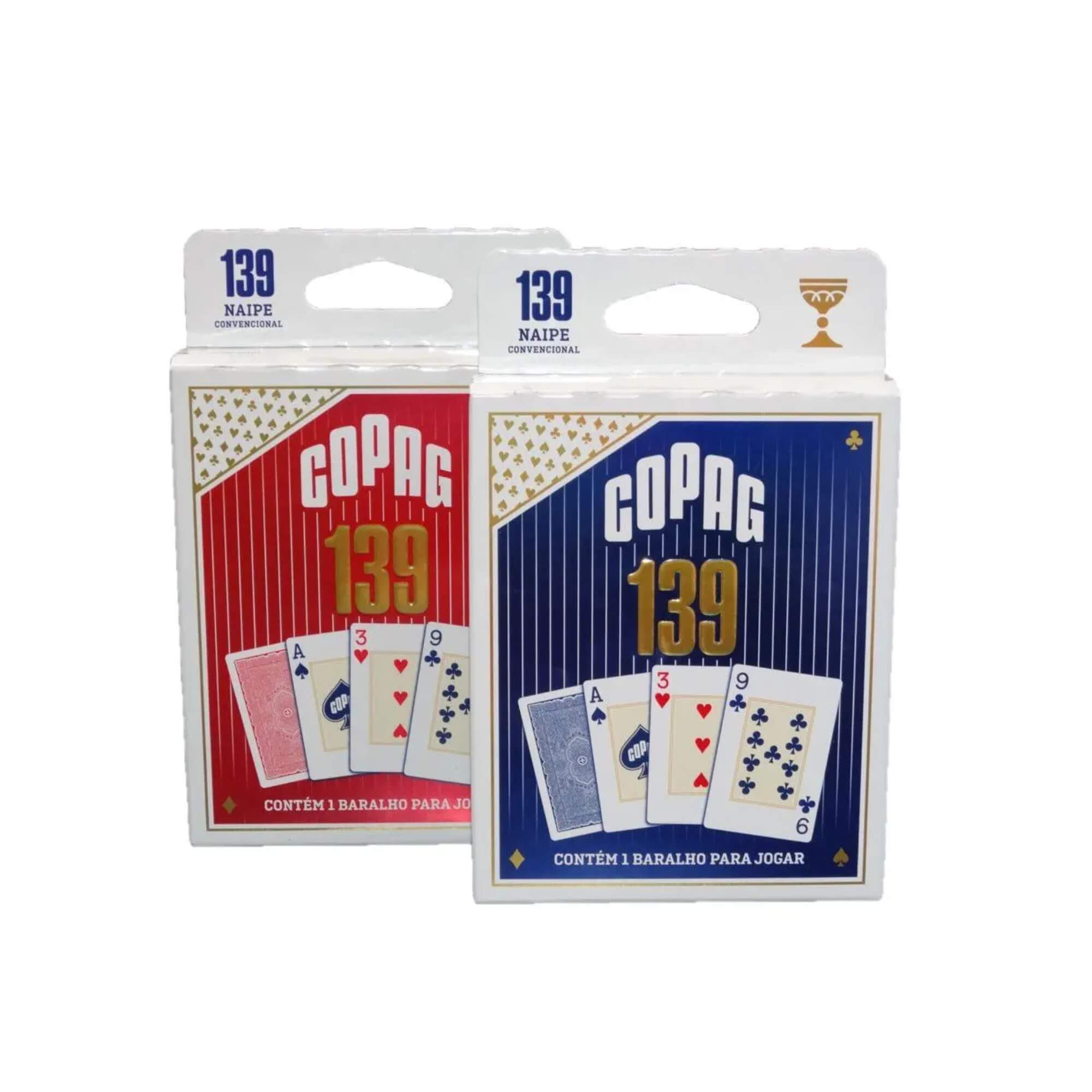 Kit 2 Baralhos 139 Tradicional 108 Cartas Naipe Convencional - Copag 93048