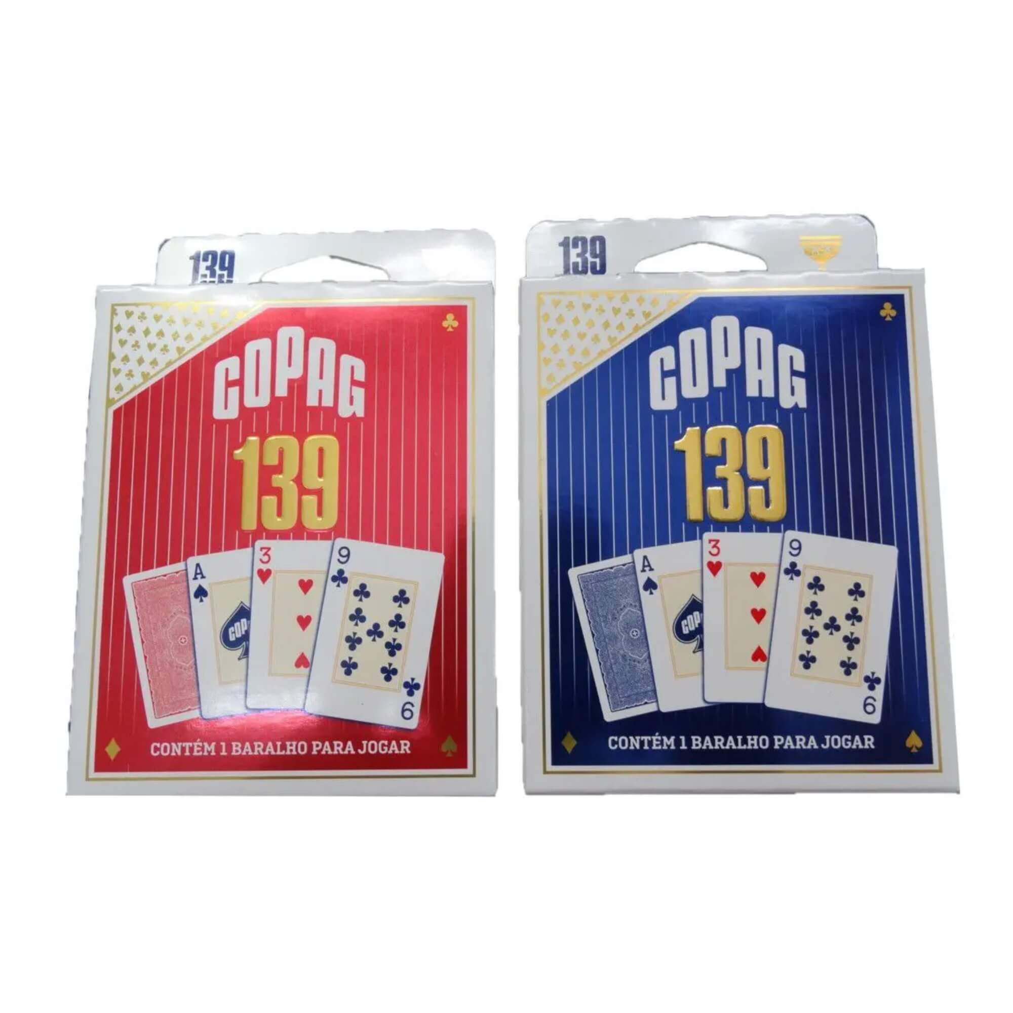 Kit 2 Baralhos 139 Tradicional 108 Cartas Naipe Convencional - Copag 93048