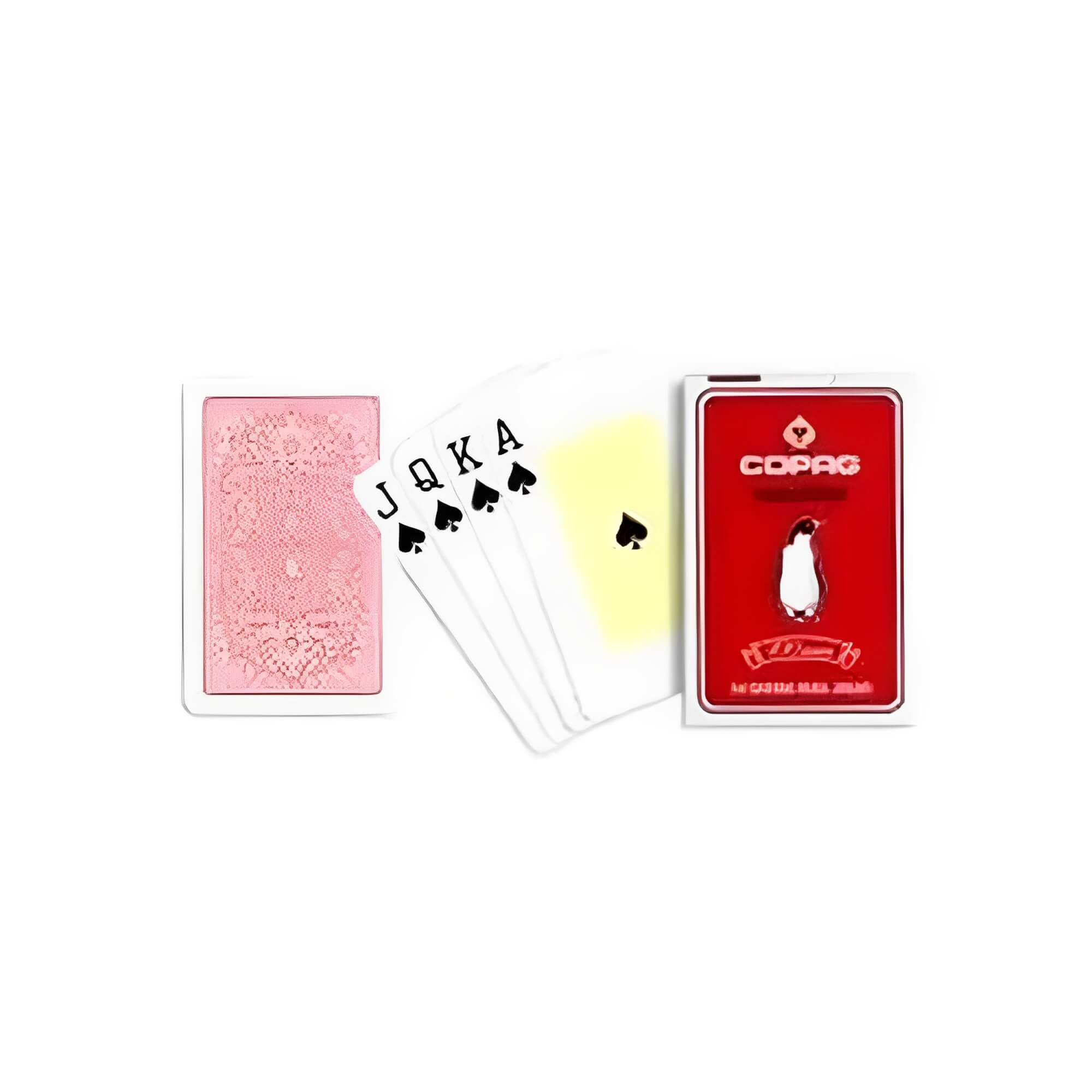 Kit 12 Unidades Baralho Jogo de Cartas Pinguim Vermelho 54 cartas Copag - 30144