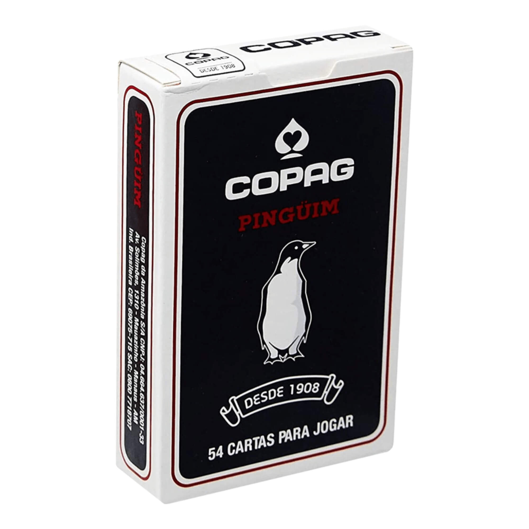 Kit 2 Baralhos Jogo de Cartas Pinguim Azul e Vermelho Copag - 93046