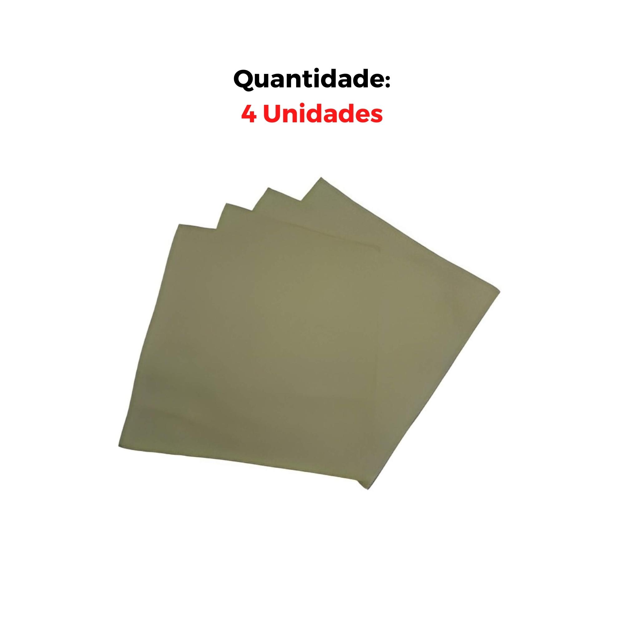 Kit Jogo de Guardanapos de tecido L'Hermitage Algodão 4 peças Bege Brinox - 57748/304