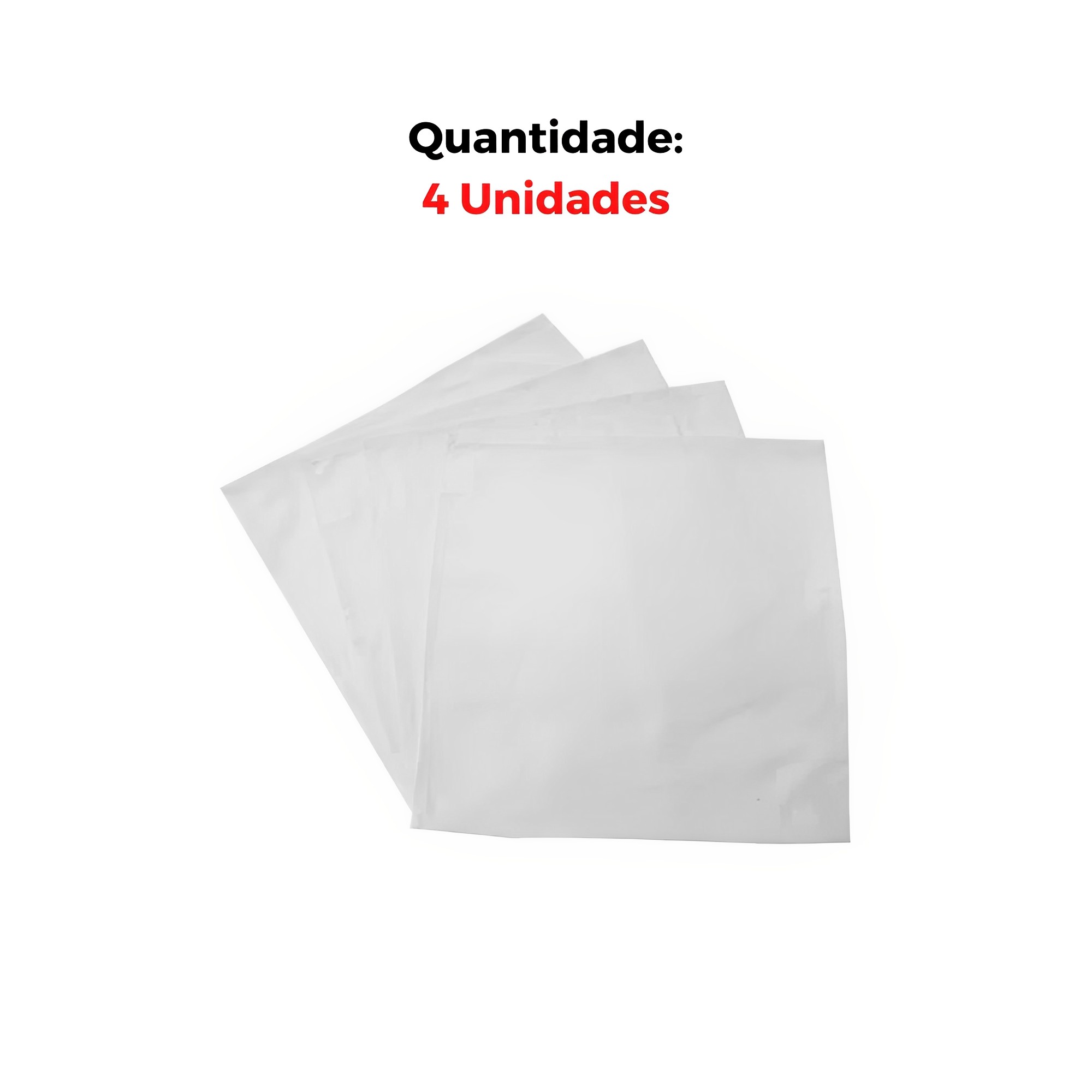 Kit jogo de Guardanapos de tecido L'Hermitage Algodão 4 peças Branco Brinox - 57748/302