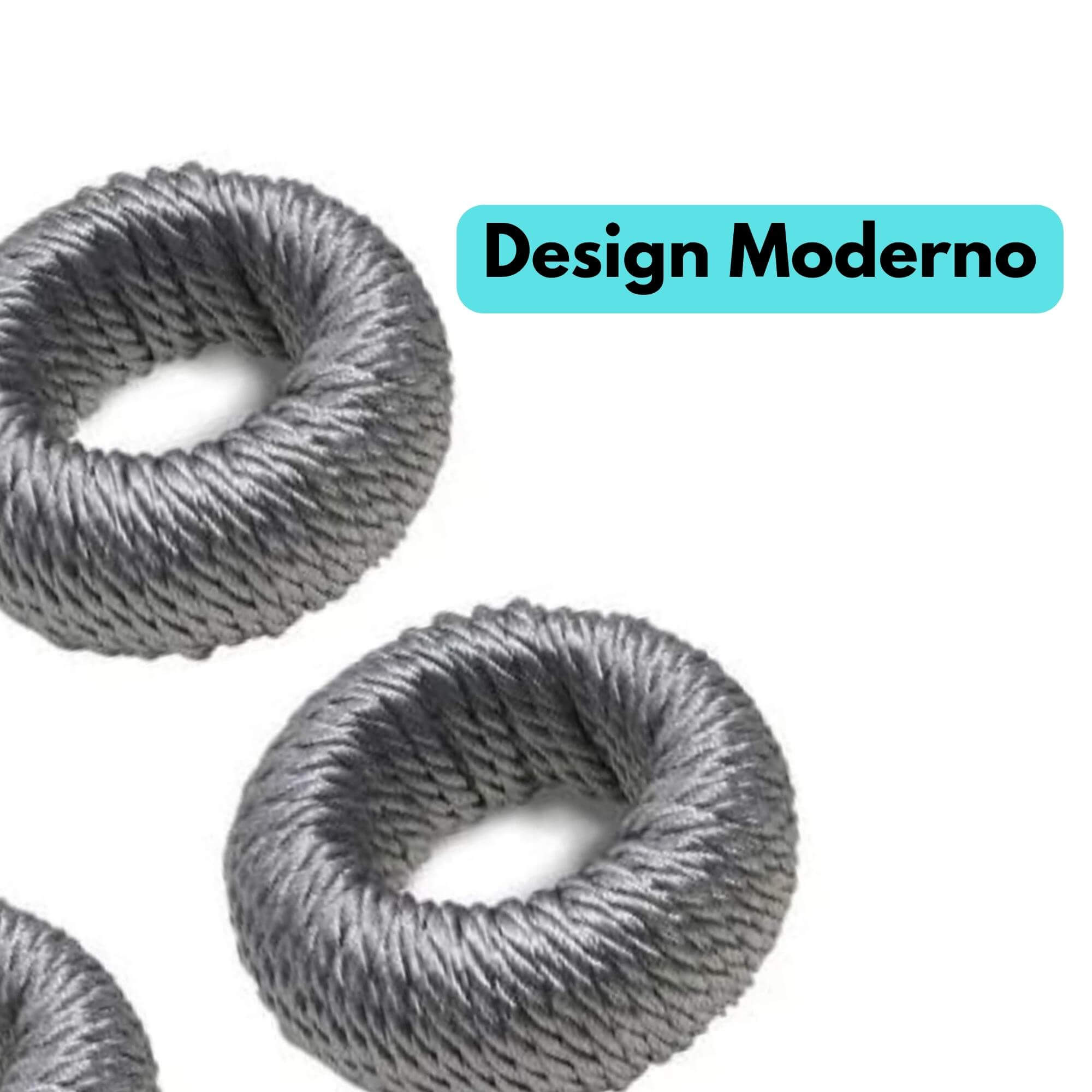 Kit Conjunto 4 Argolas para Guardanapo Cinza Cozinha Jantar Decoração Brinox - 57753/103