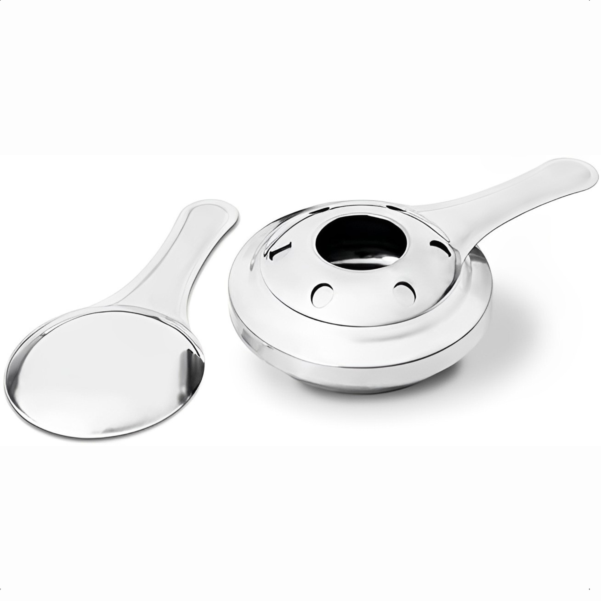Fogareiro com abafador 100% aço inox para fondue Brinox - 1008/103