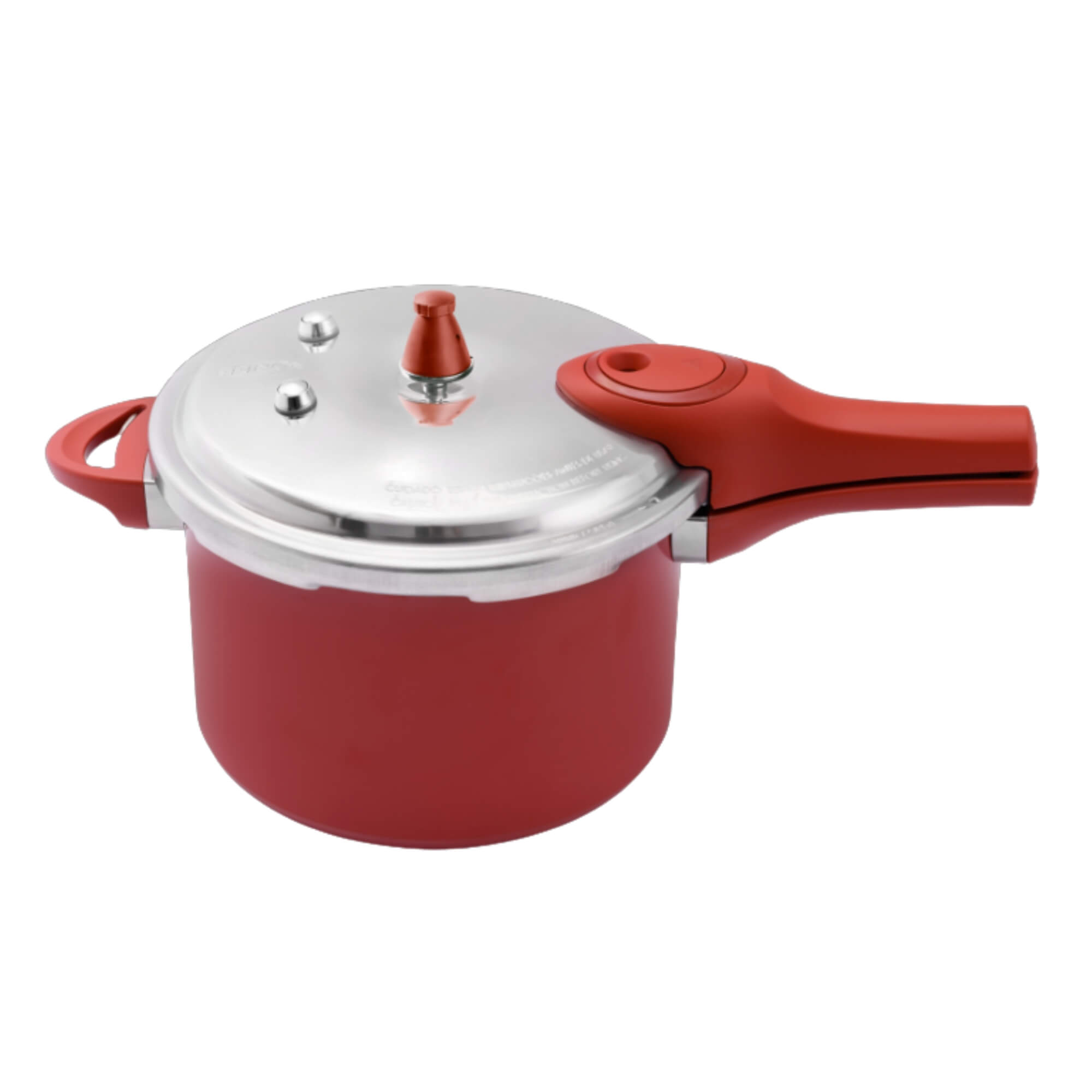 Panela de Pressão 4,2L revestimento cerâmico, alumínio Vermelho Brinox - 4952/102