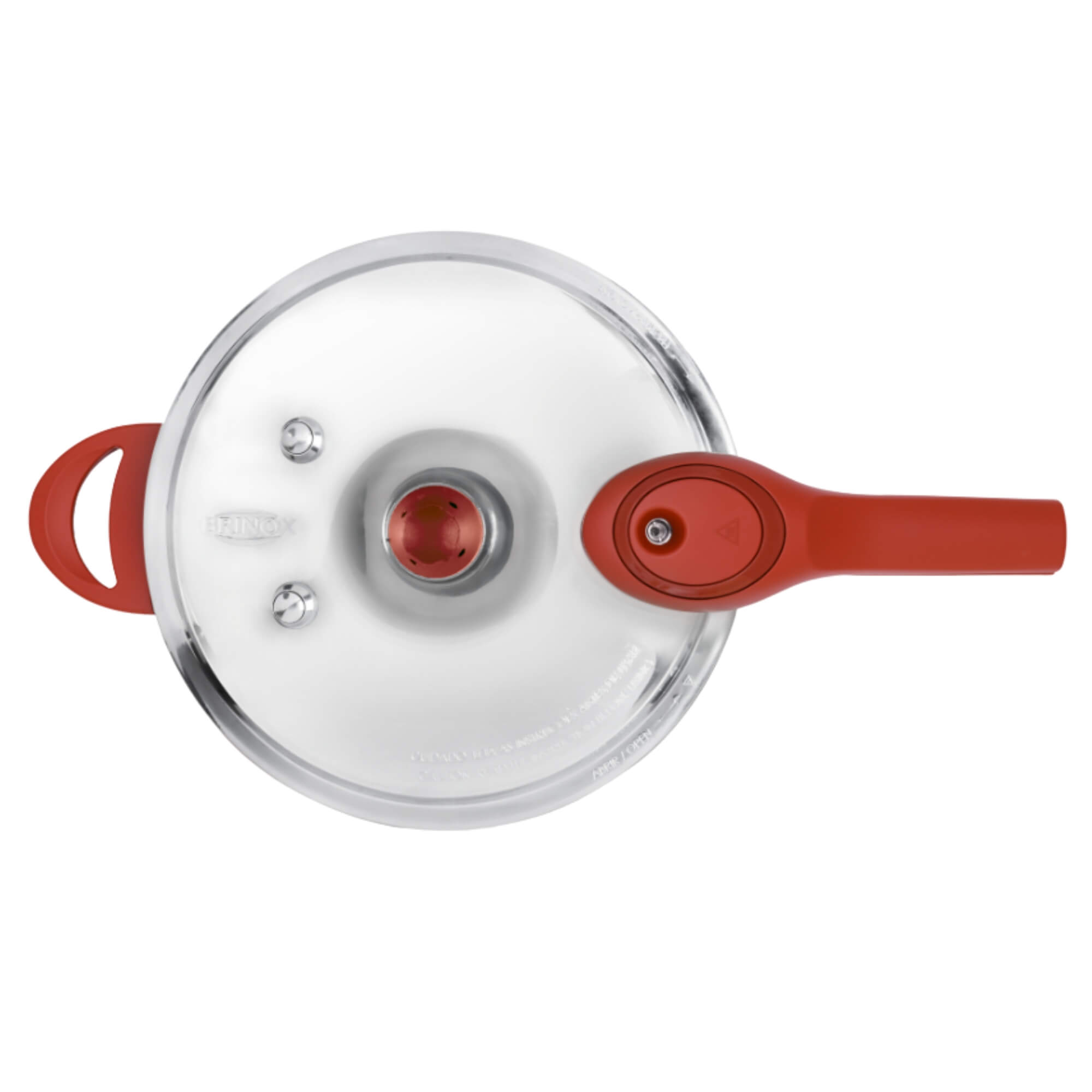Panela de Pressão 4,2L revestimento cerâmico, alumínio Vermelho Brinox - 4952/102