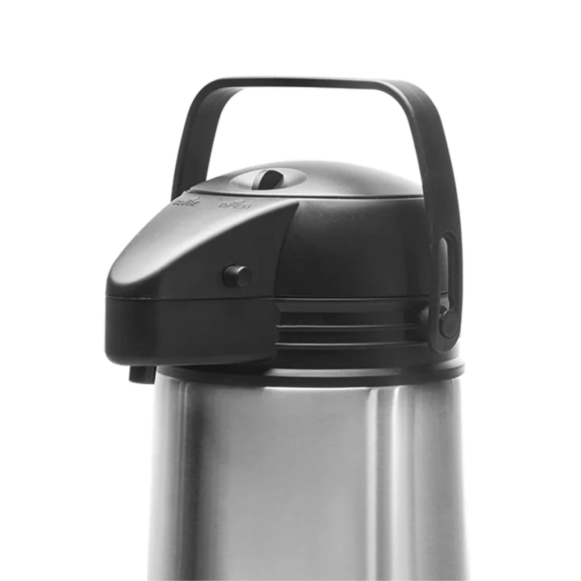 Garrafa Térmica de Aço Inox com Sistema a Vácuo Duração de 6 horas 1,3L Brinox 1388/100