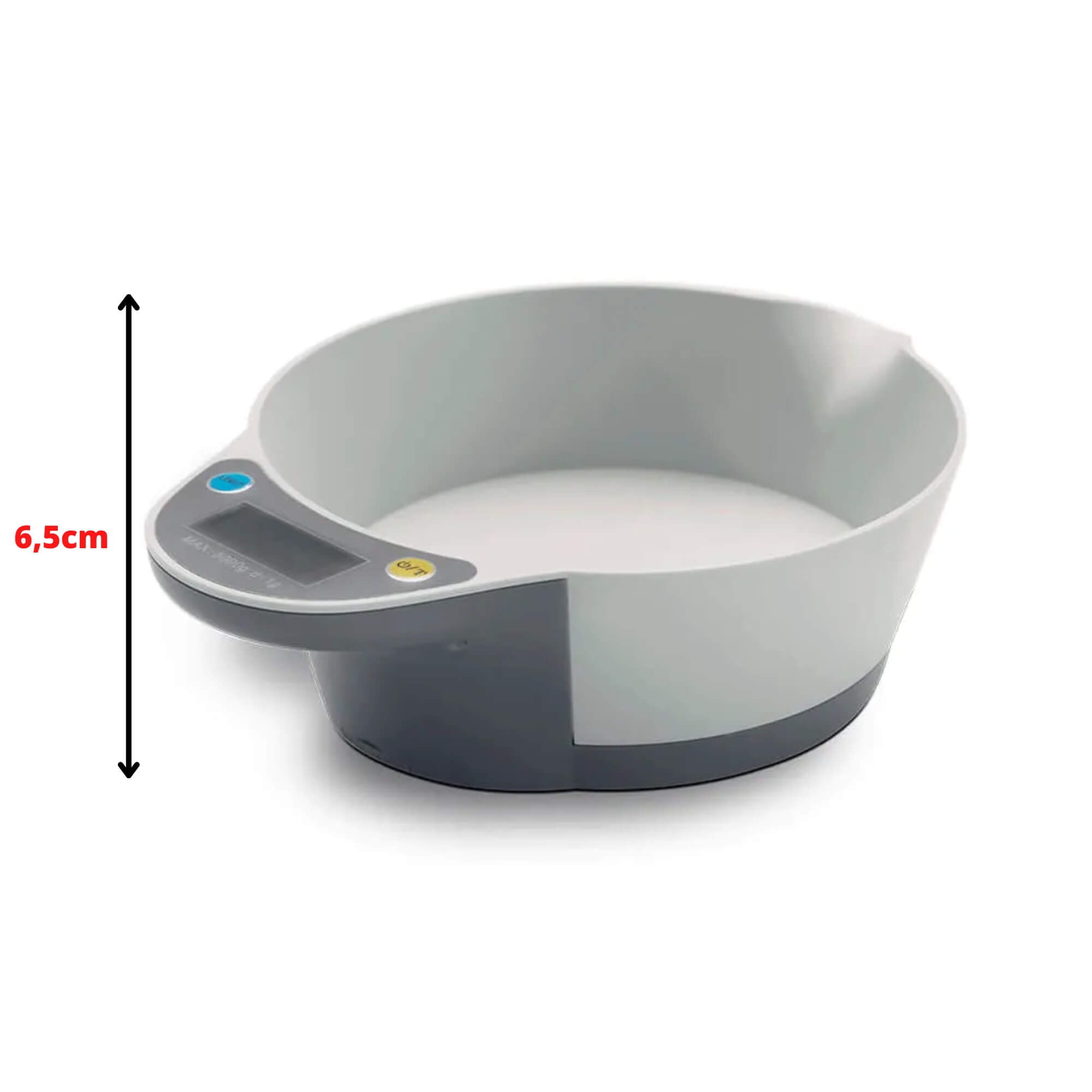 Balança Digital de Alta Precisão para Cozinha com Recipiente Removível 5Kg Brinox - 2922/103
