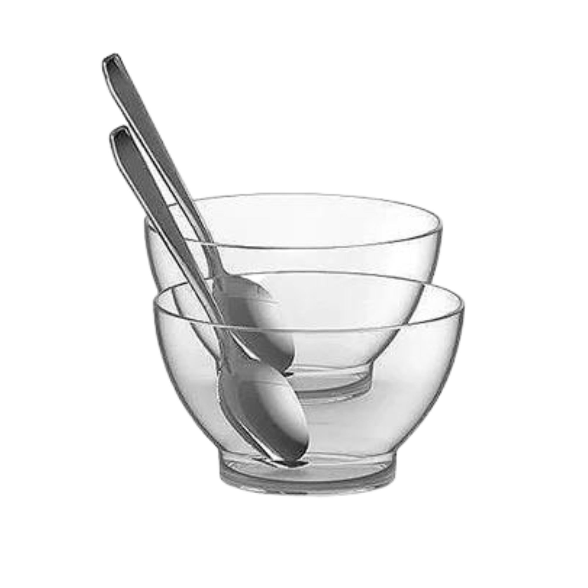 Kit Sobremesa 12 peças Cumbucas 500ml Plástico + Colheres Brinox - 99388/4009
