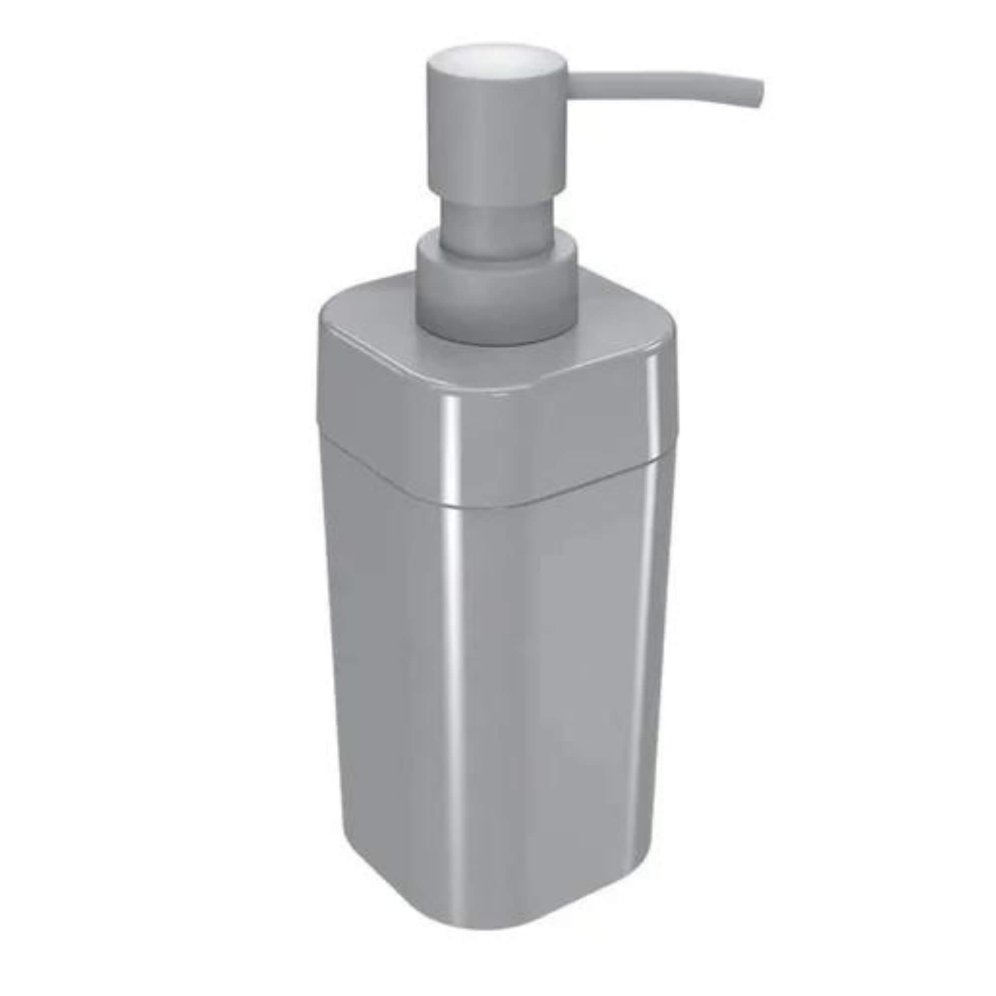Kit Banheiro 4 pçs Porta escova com tampa dispenser + Saboneteira + Bandeja Coza - 99386/4499