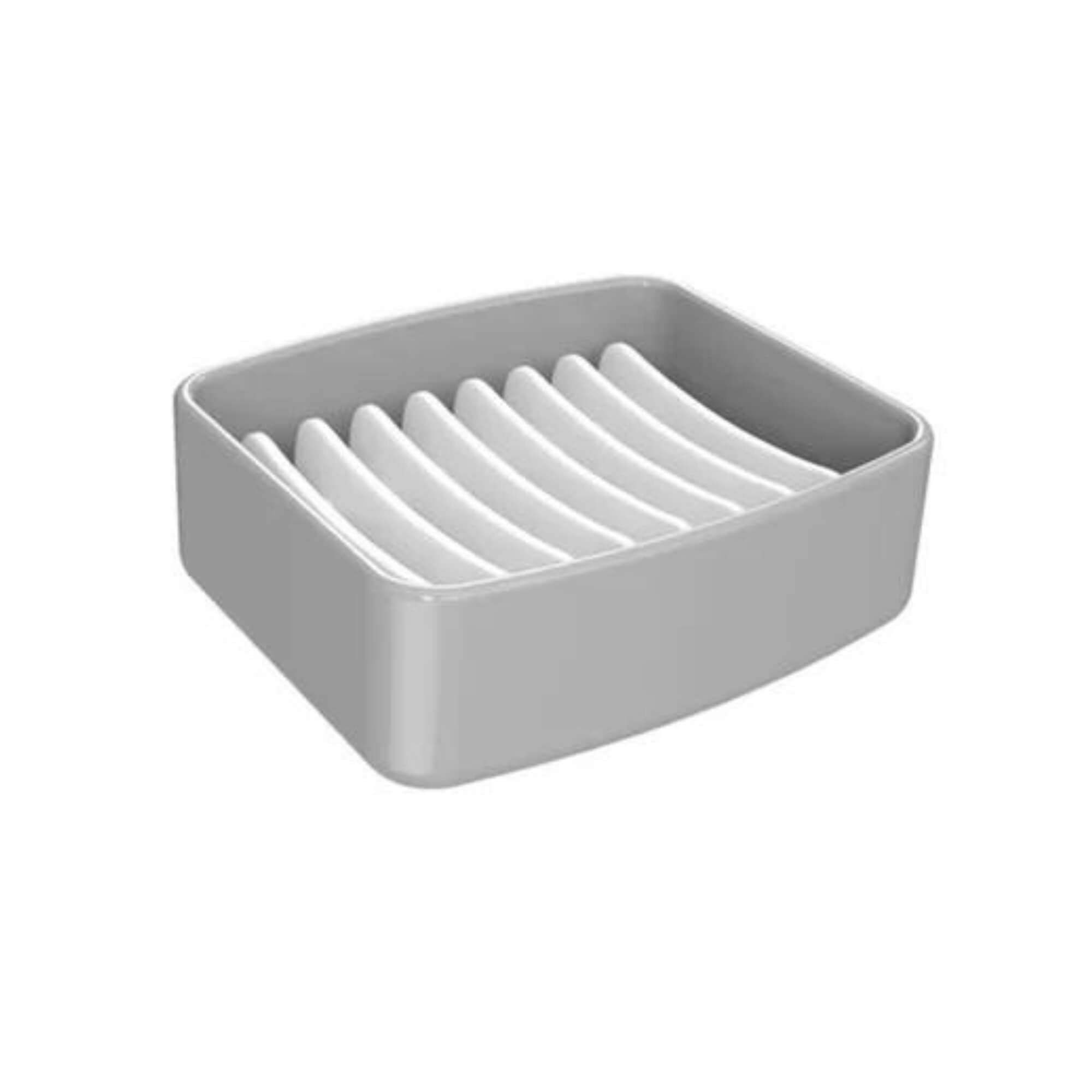 Kit Banheiro 4 pçs Porta escova com tampa dispenser + Saboneteira + Bandeja Coza - 99386/4499