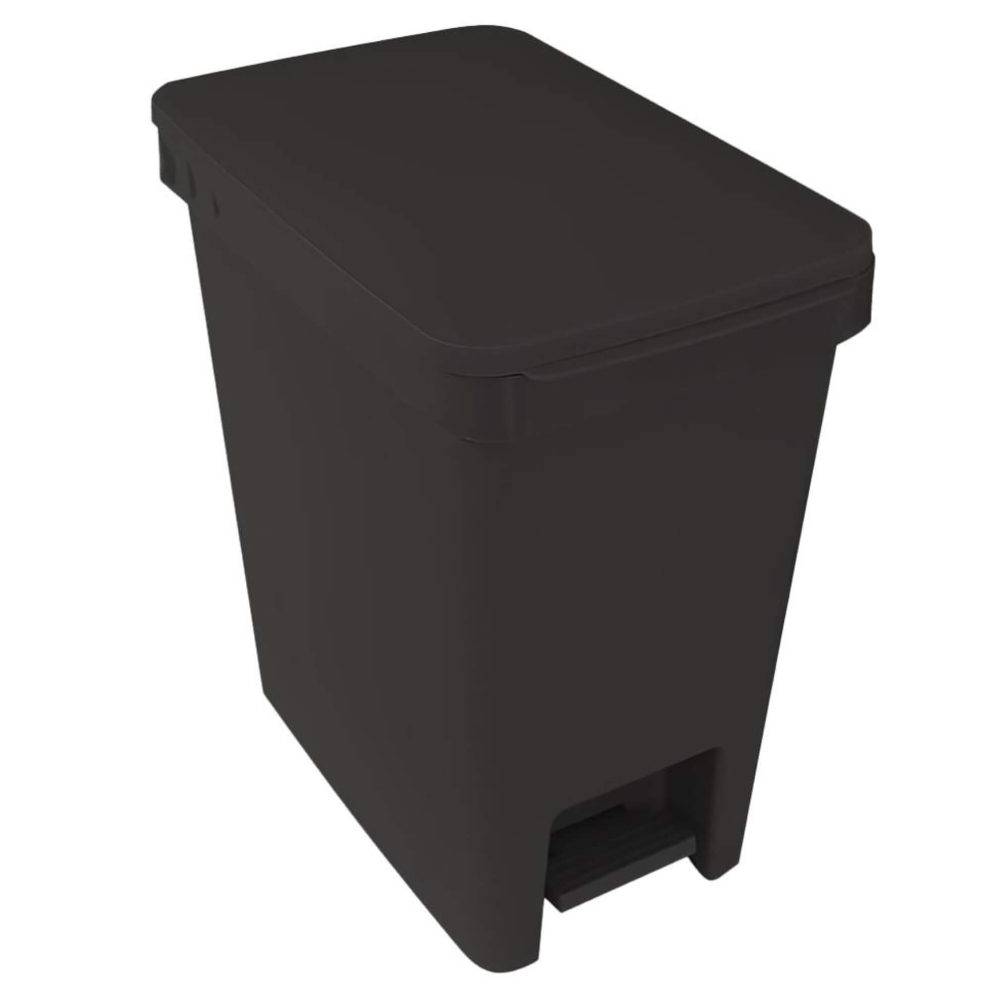 Conjunto de Cozinha Lixeira de Pia 2,5L Lixeira 15L Dispenser 500ml Preto Brinox Coza 99394/4008