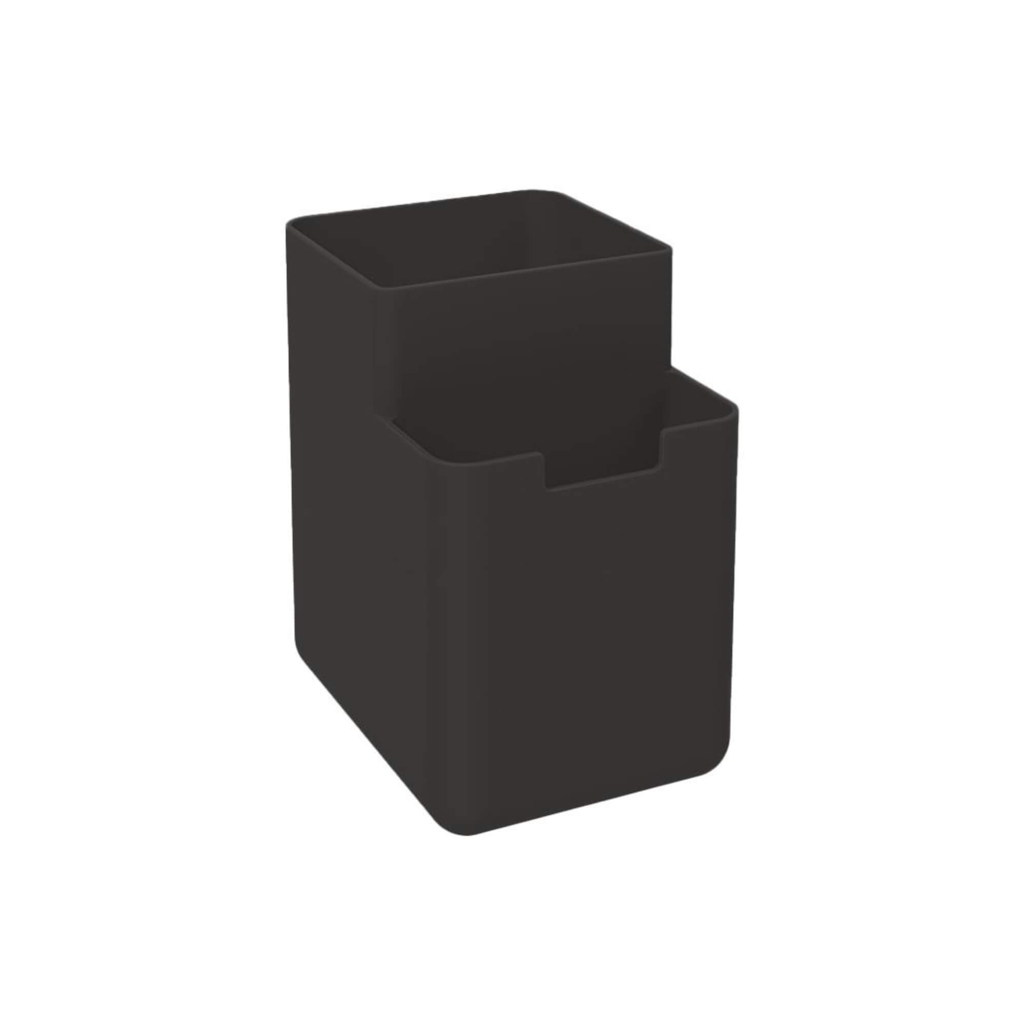 Conjunto de Cozinha Lixeira de Pia 2,5L Lixeira 15L Dispenser 500ml Preto Brinox Coza 99394/4008