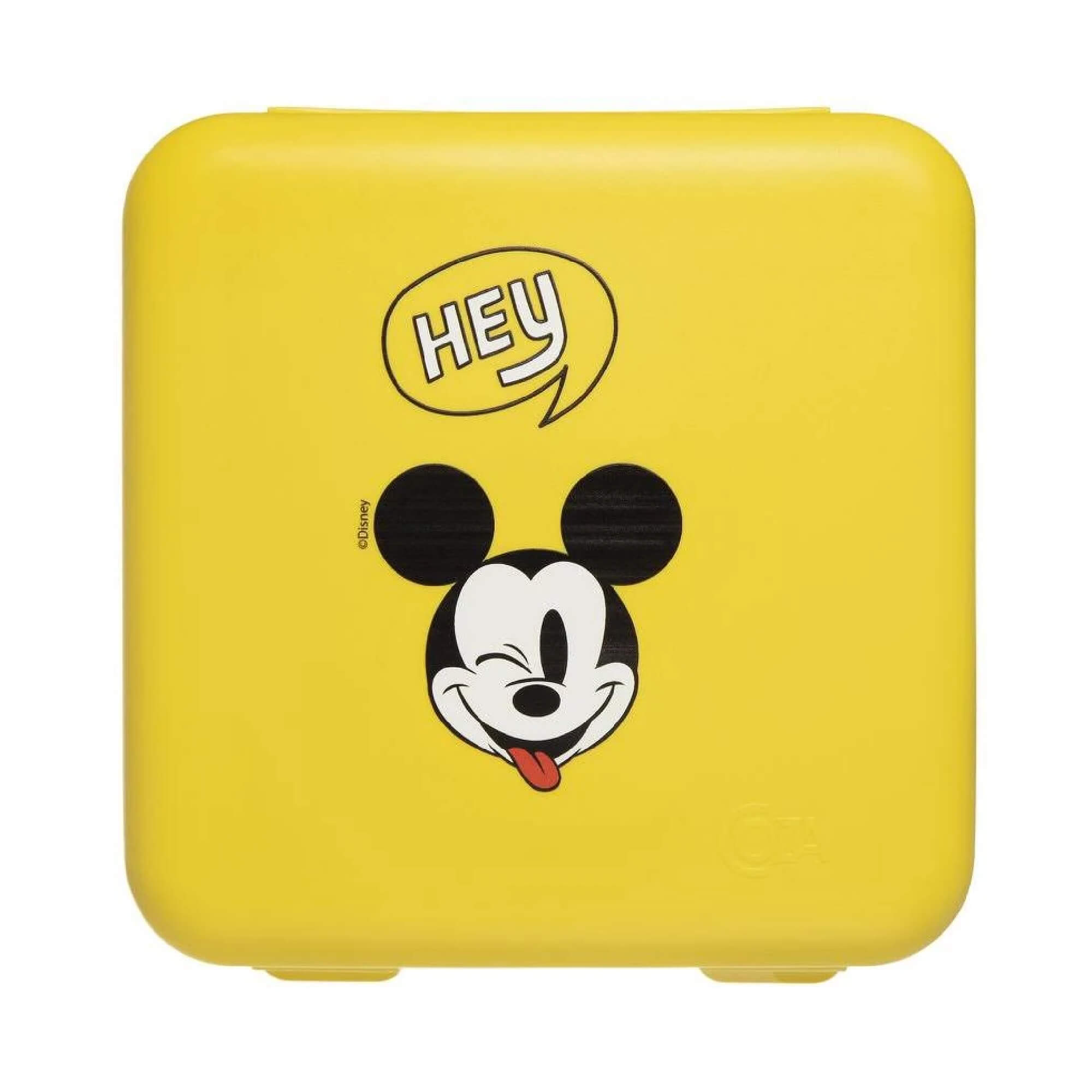 Porta Sanduiche Amarelo Mickey Infantil Lancheira Coza Disney Escola Lanche Brinox 14018/0508