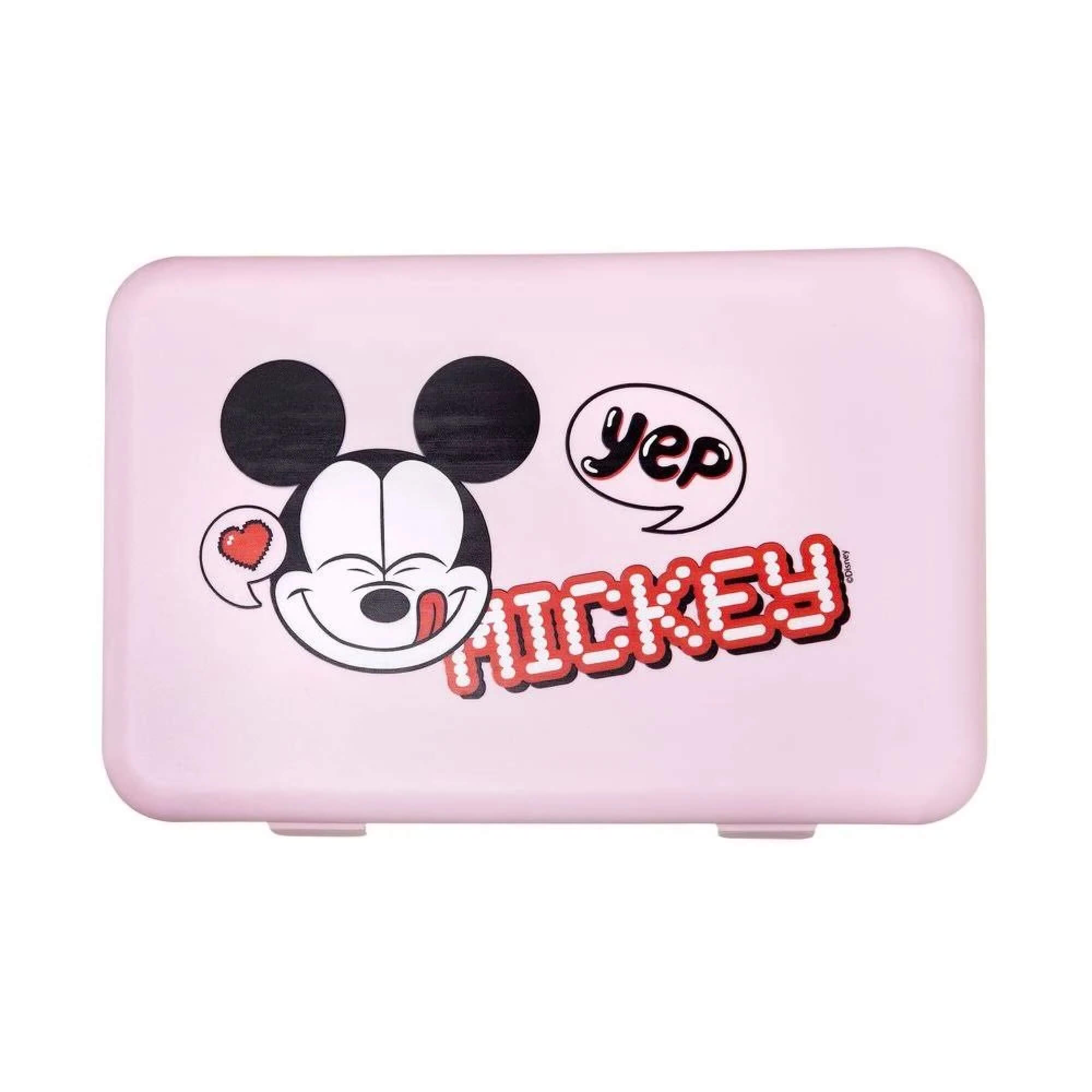 Necessaire Rosa Maquiagem Material Escolar Mickey Disney Coza Super Disney Brinox 14015/0510