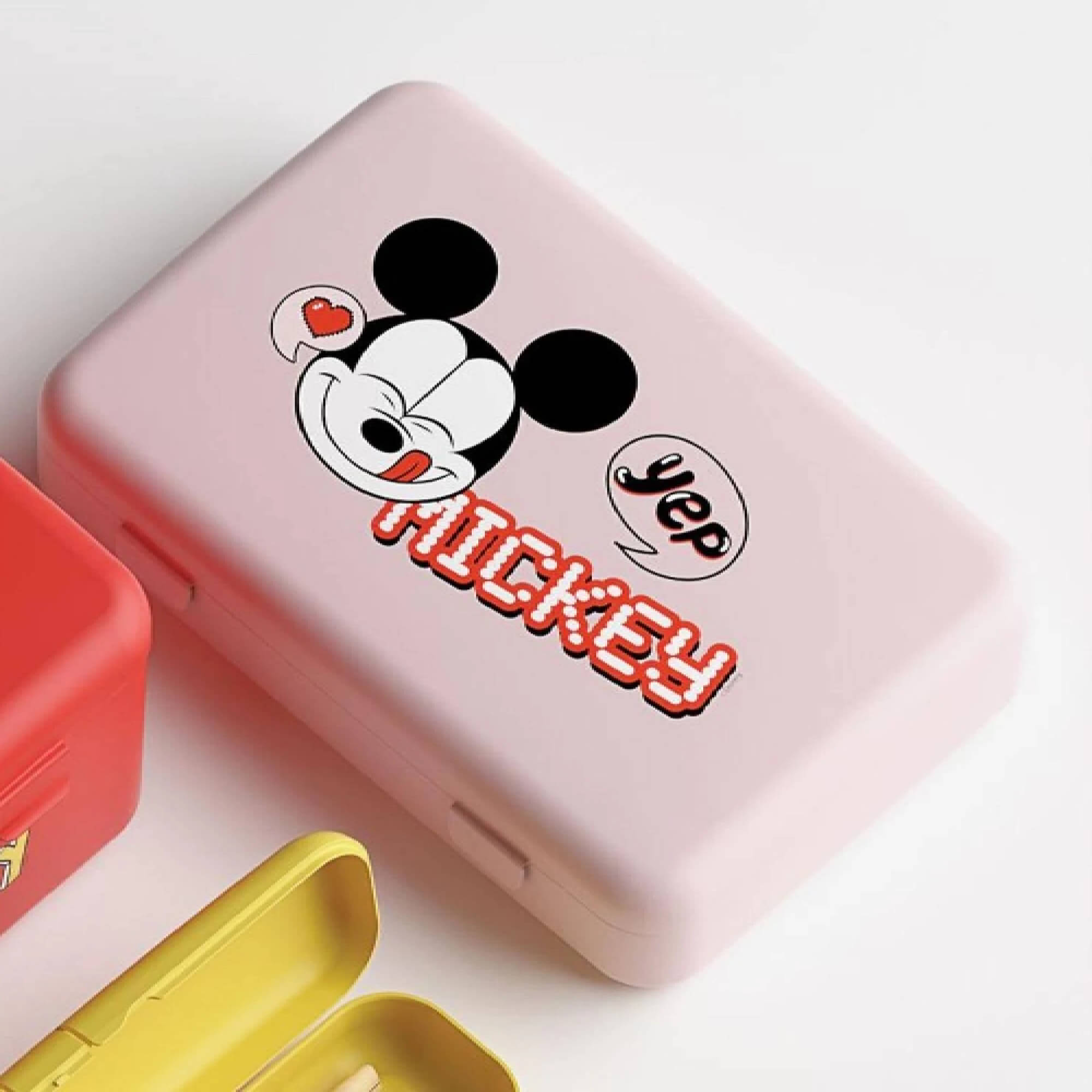 Necessaire Rosa Maquiagem Material Escolar Mickey Disney Coza Super Disney Brinox 14015/0510