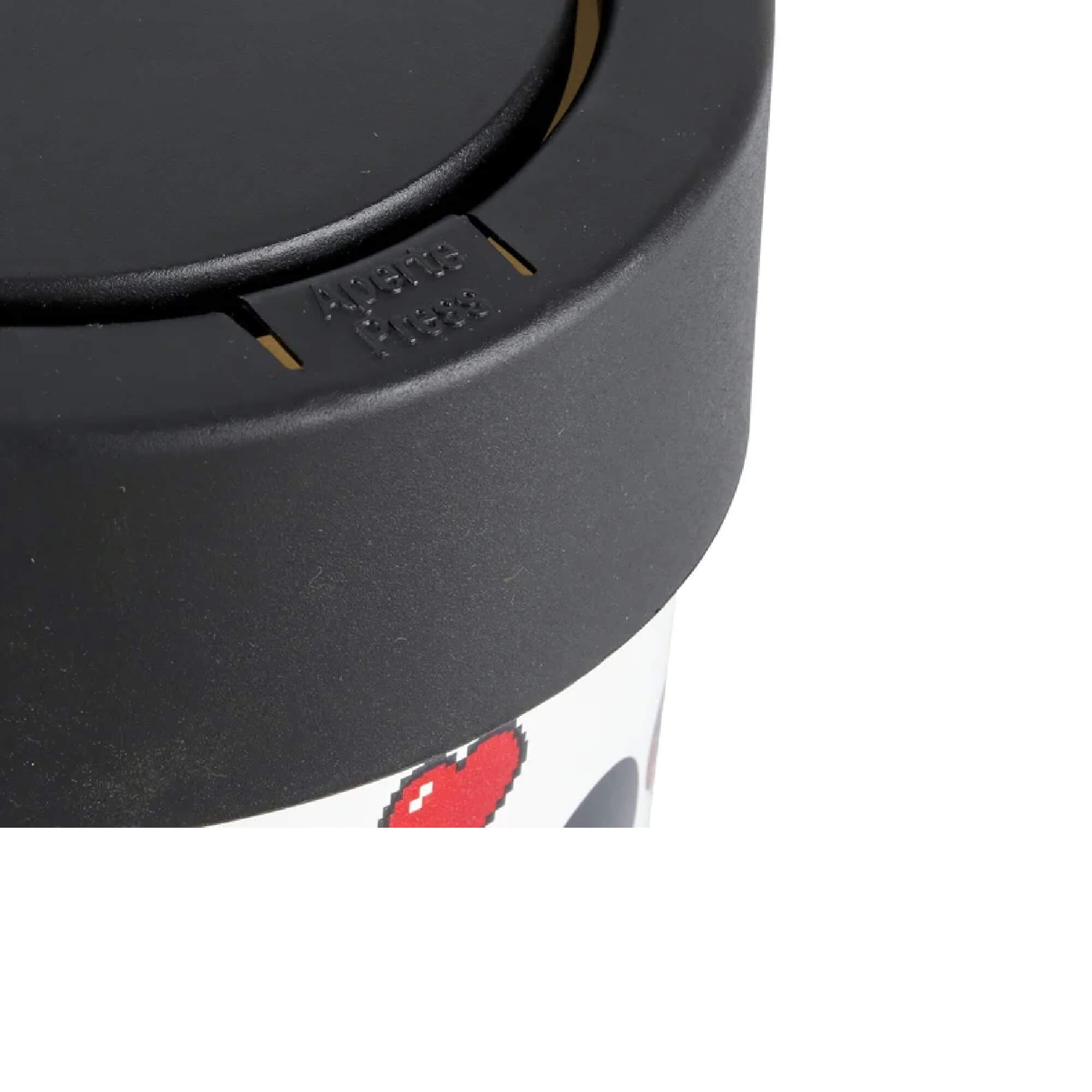 Lixeira Press Mickey Até 5 L Plástico Polipropileno Disney Coza Preto e Branco Brinox 14007/0975