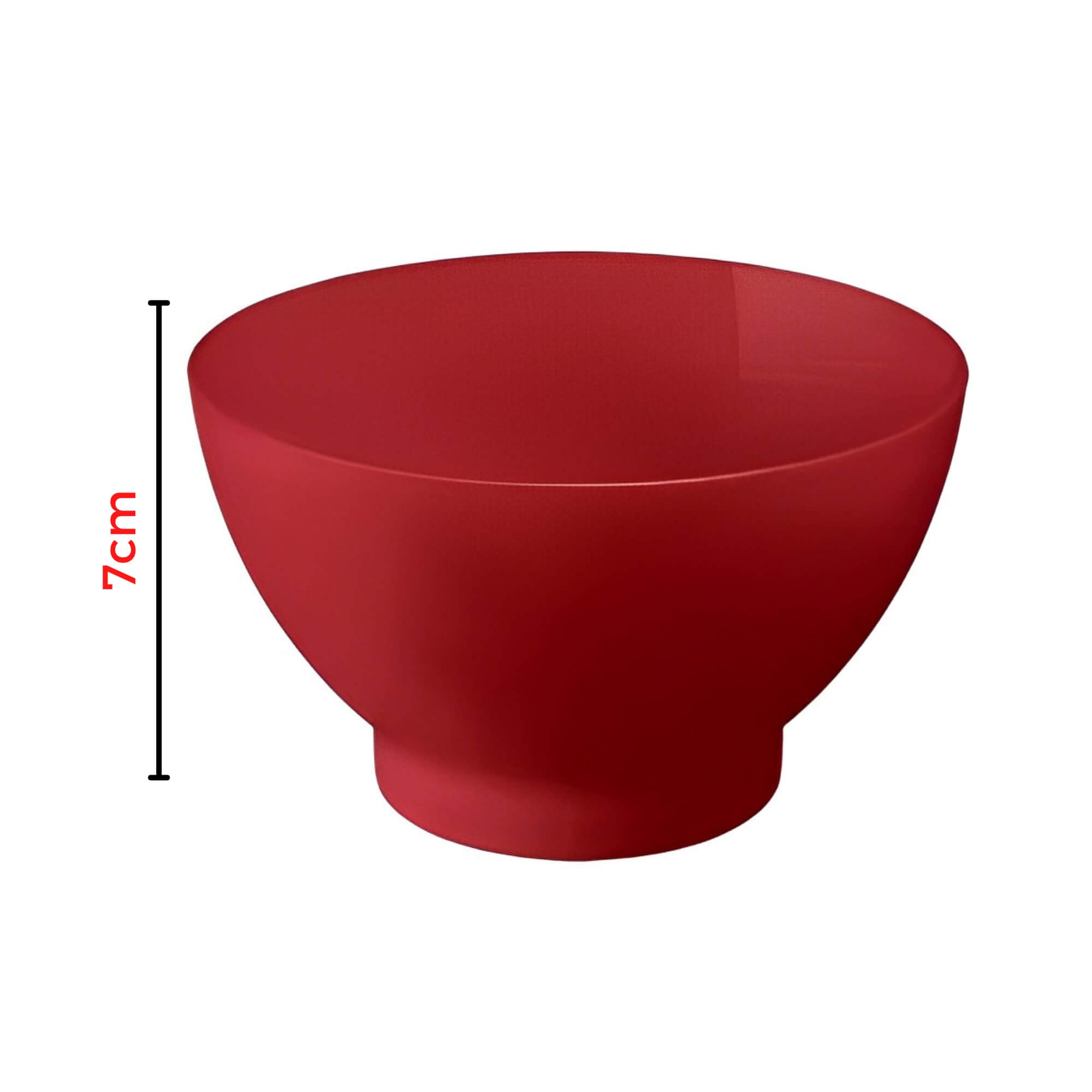 Kit 4 Cumbucas 300ml Vermelho Plástico Coza Pote petiscos resistente Brinox 10117/8465
