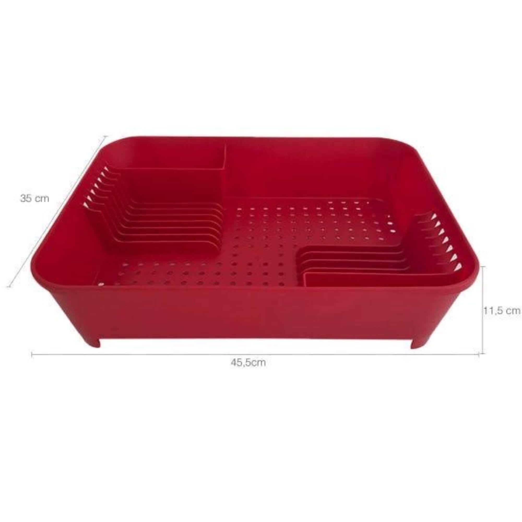 Kit Organizador de Pia Escorredor Dispenser Lixeira 2,5L Porta Talheres Brinox 99256/4465