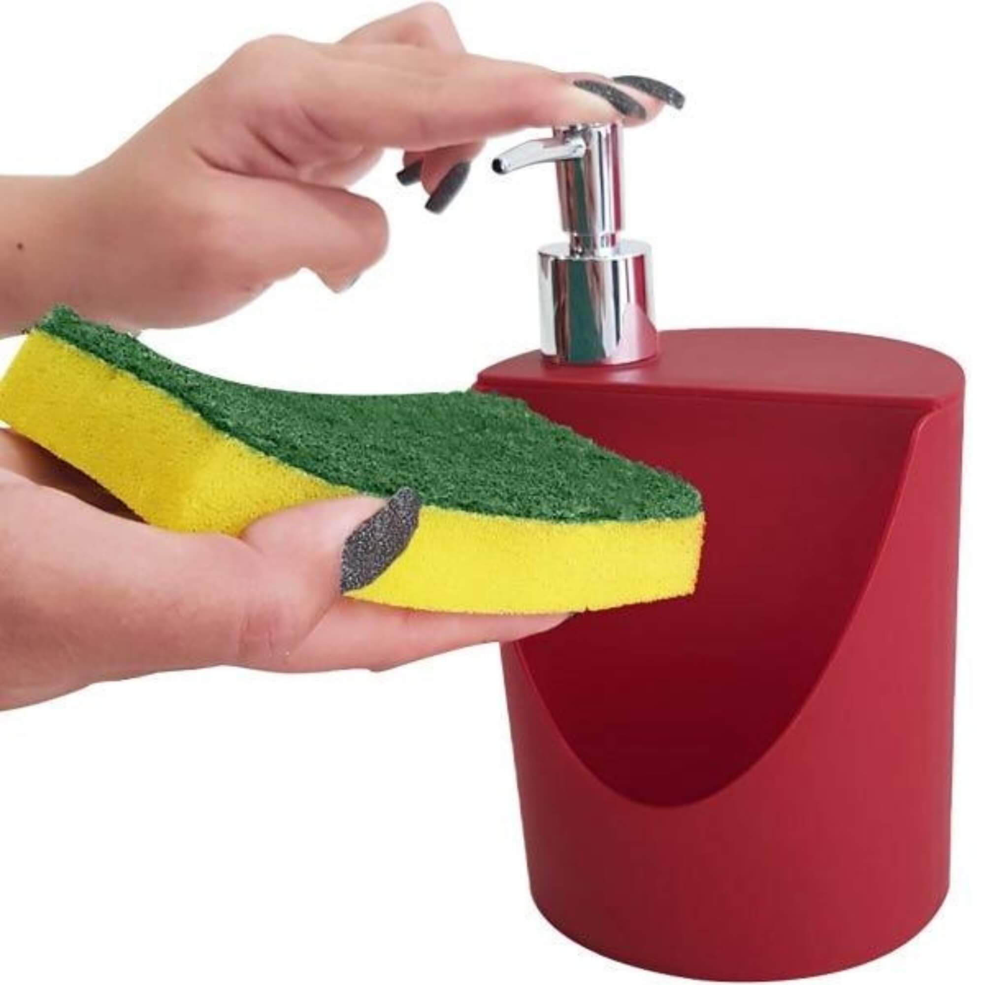 Kit Organizador de Pia Escorredor Dispenser Lixeira 2,5L Porta Talheres Brinox 99256/4465