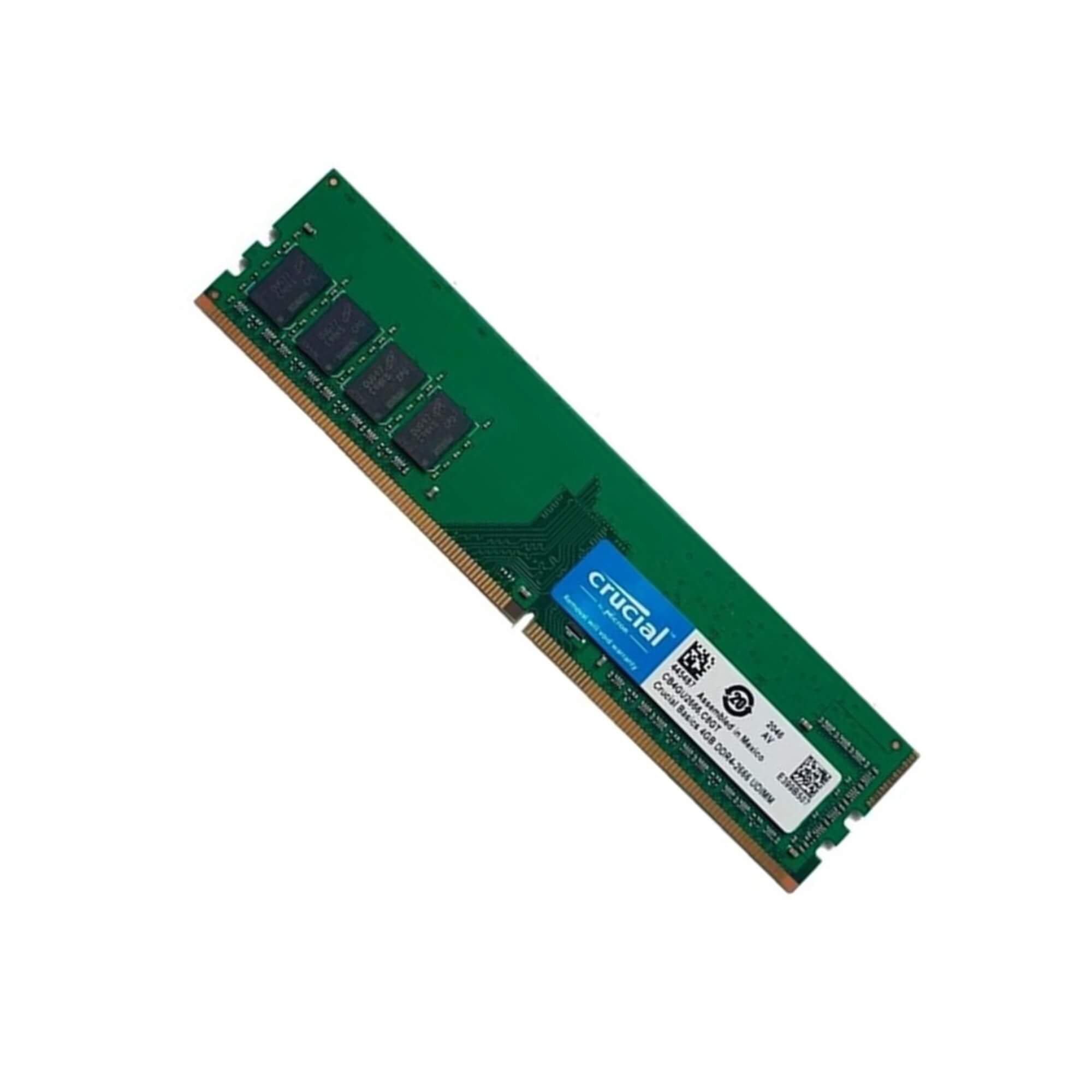 Memória 4GB DDR4 2666Mhz Crucial - CB4GU2666