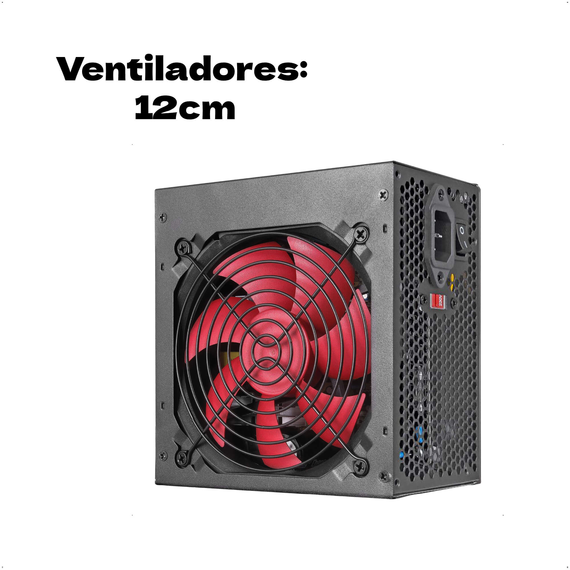 Fonte Gamer Para Computador ATX 500W Nominal Alimentação Extra Fortrek Crusader - 0000076955