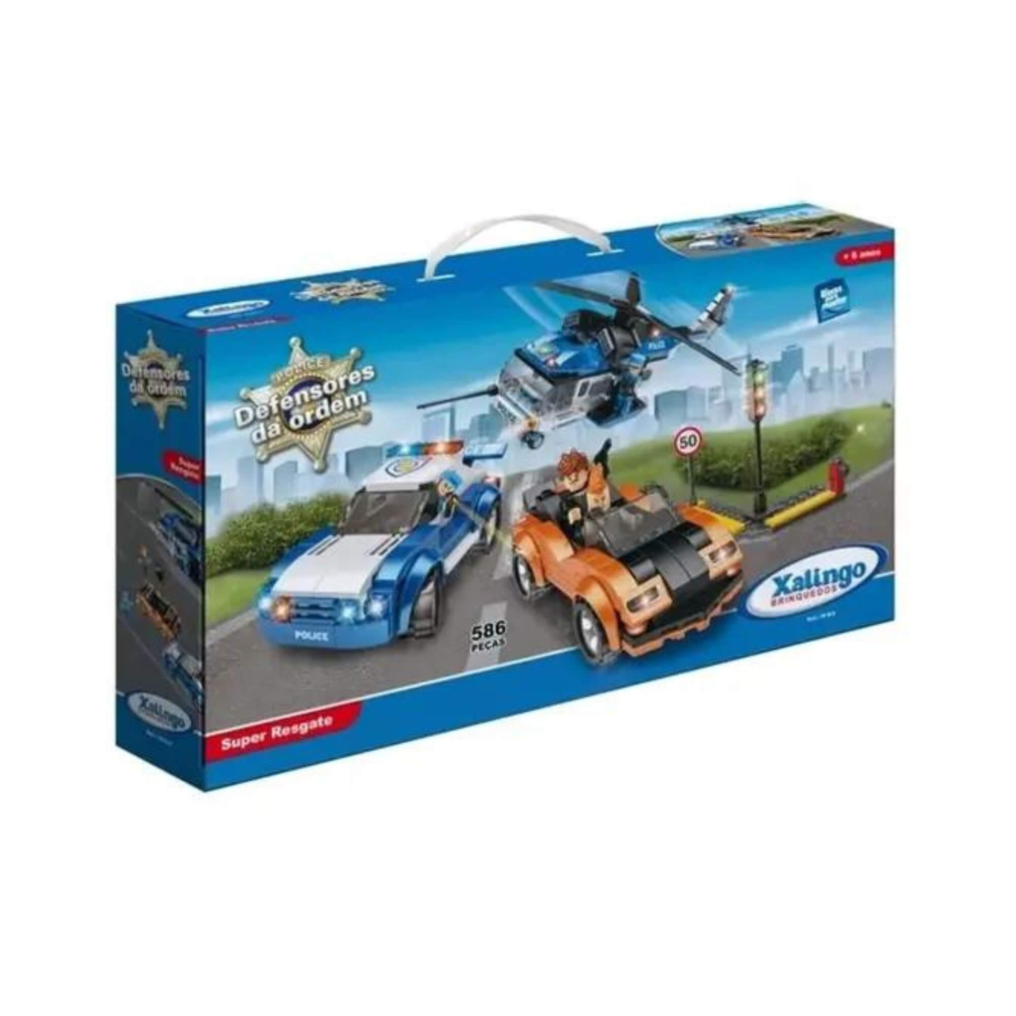 Brinquedo de montar Defensores Da Ordem Super Resgate 586 Peças - 10109 Xalingo