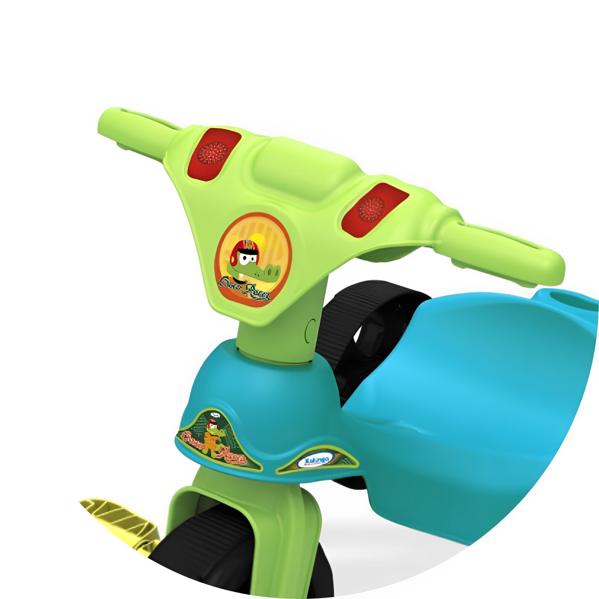 Triciclo Infantil Criança 24 Meses a 23kg sem Empurrador Croco Racer Xalingo - 07754