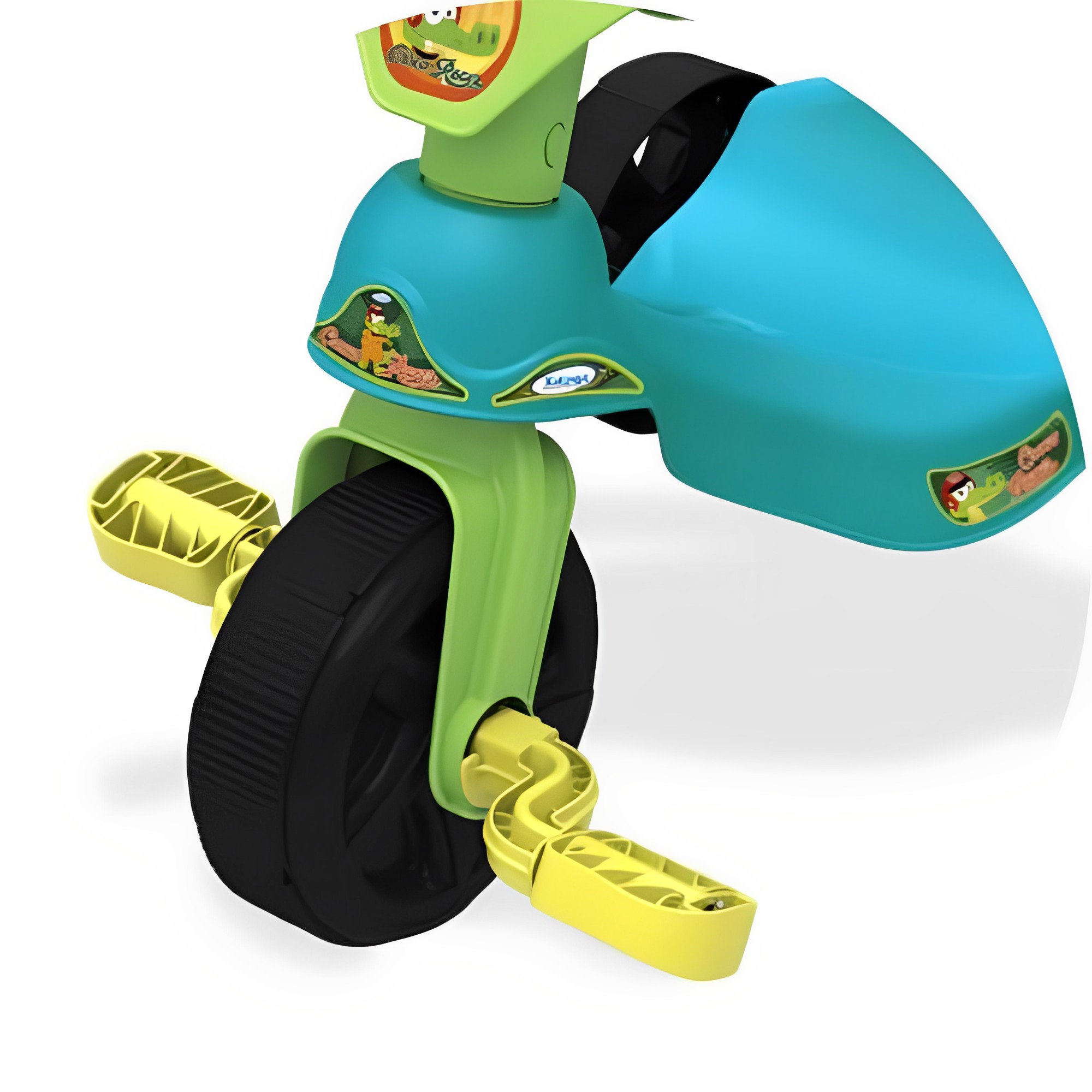 Triciclo Infantil Criança 24 Meses a 23kg sem Empurrador Croco Racer Xalingo - 07754
