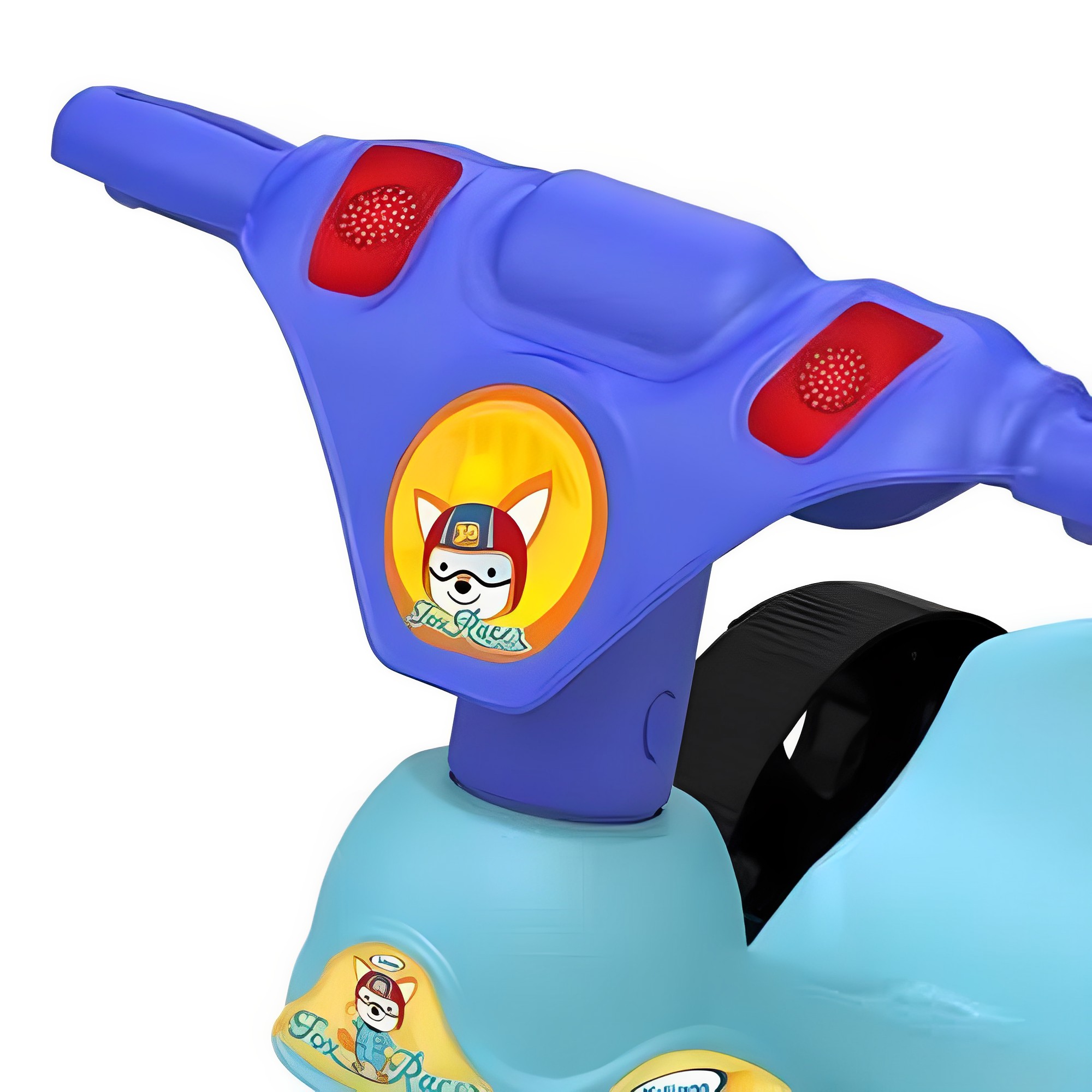 Triciclo Infantil criança 24 Meses a 23kg c/ empurrador FOX Racer Xalingo - 07722