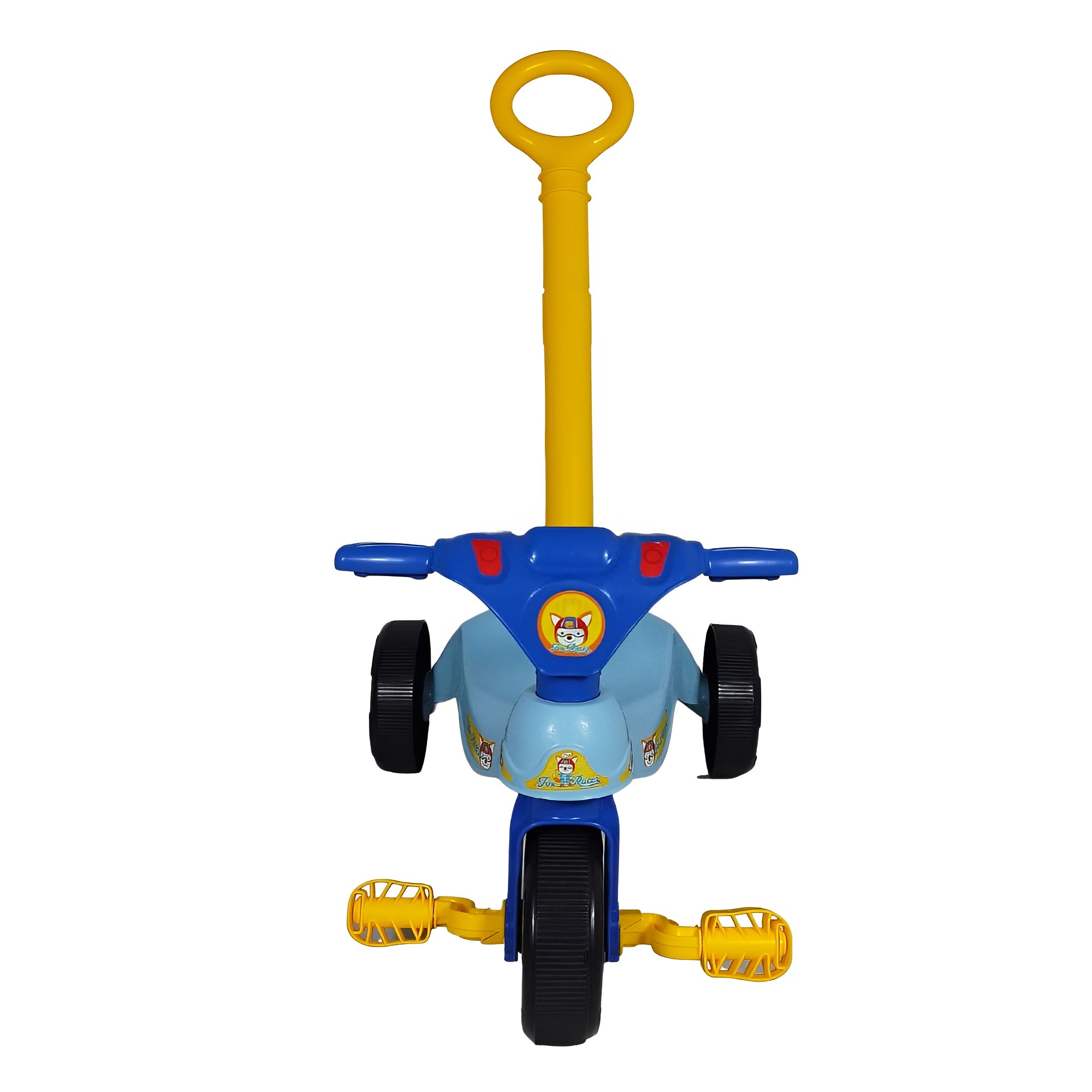 Triciclo Infantil criança 24 Meses a 23kg c/ empurrador FOX Racer Xalingo - 07722