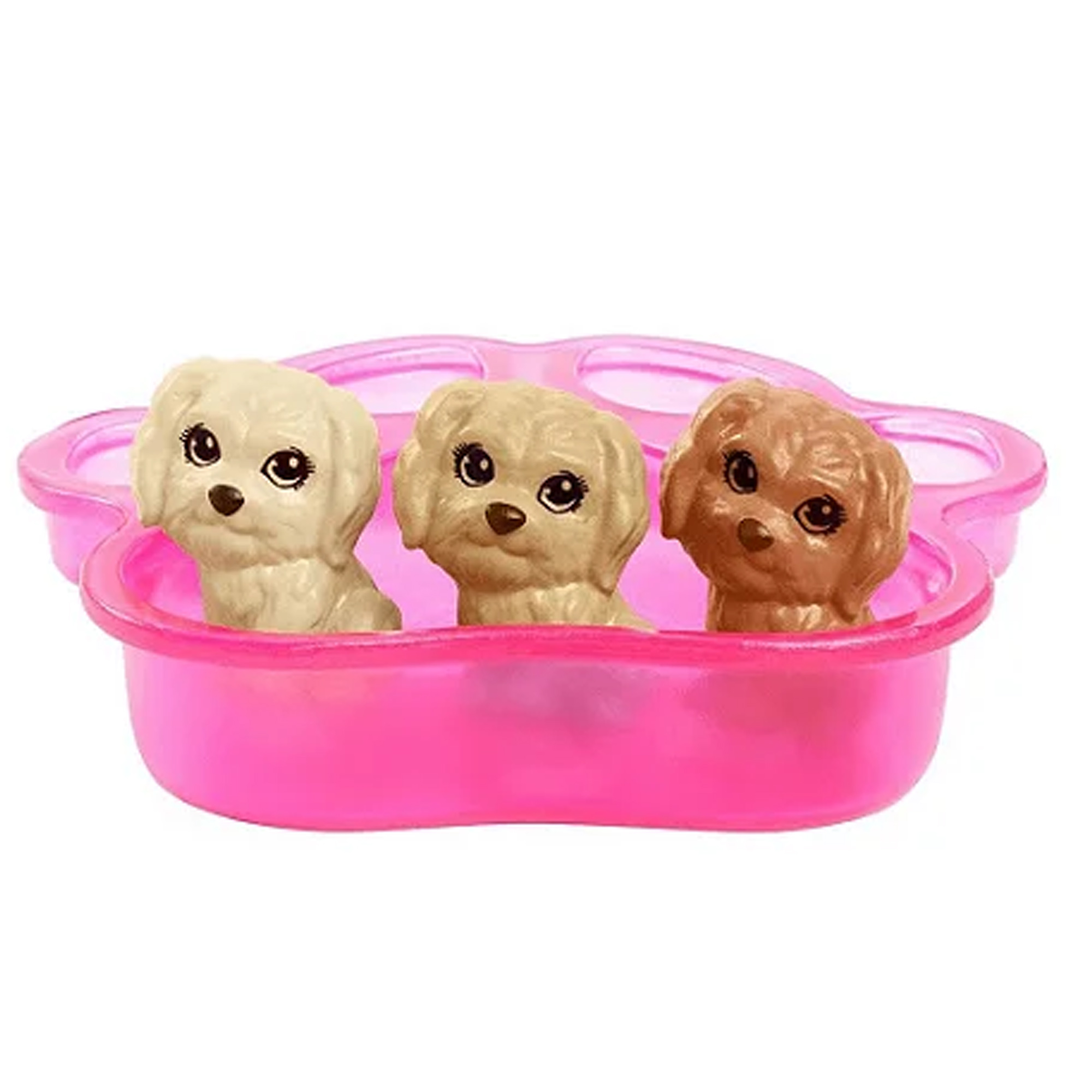 Boneca Barbie Morena Articulada Pets Cachorrinhos Recém-Nascidos Brincadeira Menina Mattel - HCK76