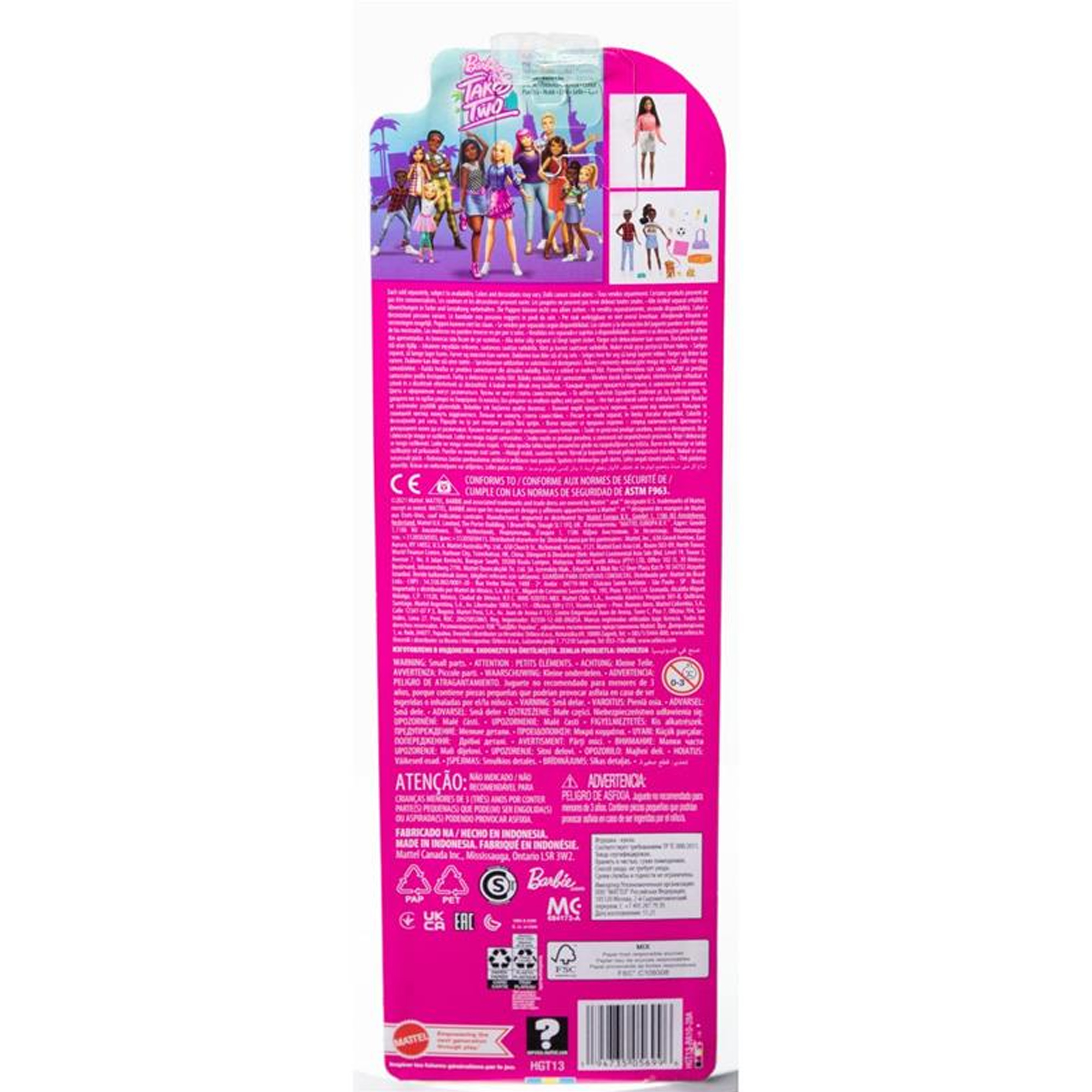 Boneca Barbie Acampamento Malibu Fashion Mattel - HGT13
