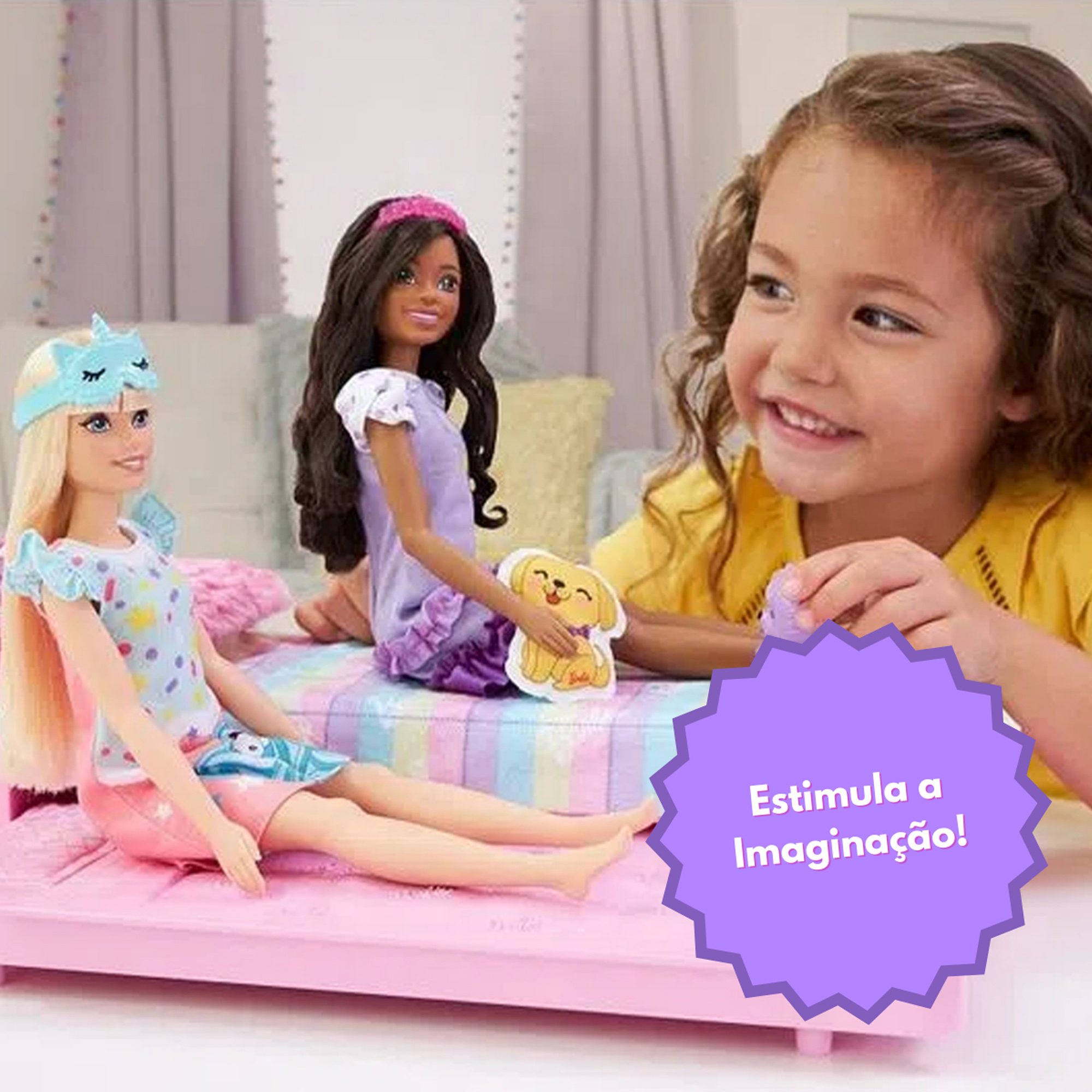 Barbie Family Hora de Dormir Cama e Acessórios Sortidos Mattel - HMM64