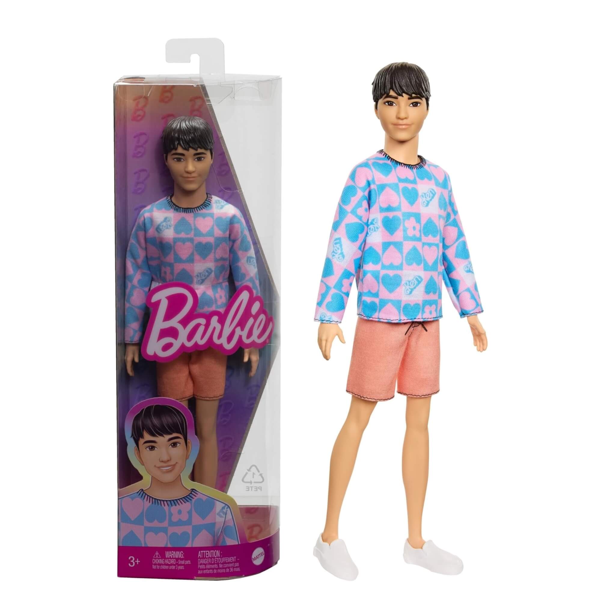 Ken Fashionista Barbie Boneco Articulado Sortido e Unitário Mattel - DWK44