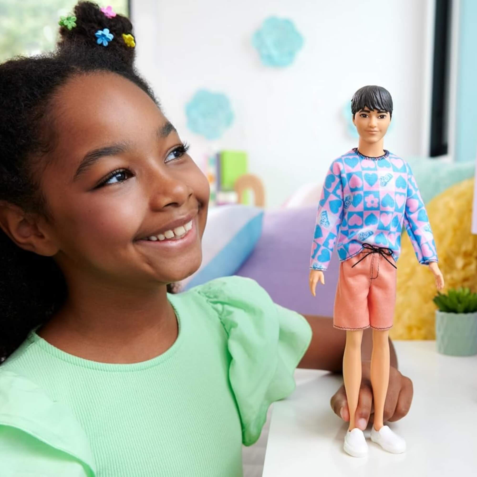 Ken Fashionista Barbie Boneco Articulado Sortido e Unitário Mattel - DWK44