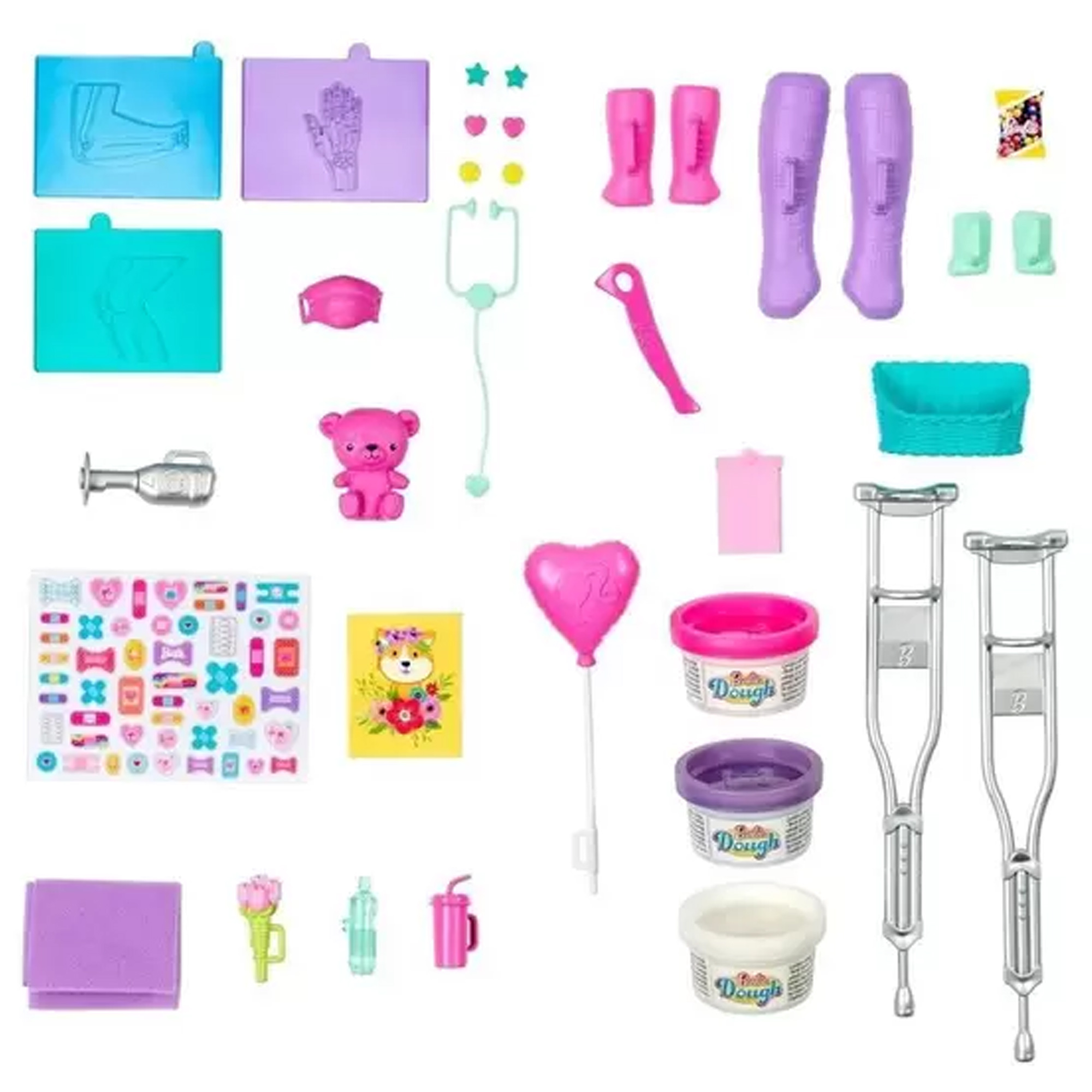 Boneca Barbie Doutora Clínica Médica Cenário Playset Profissões com Acessórios Mattel - GTN61