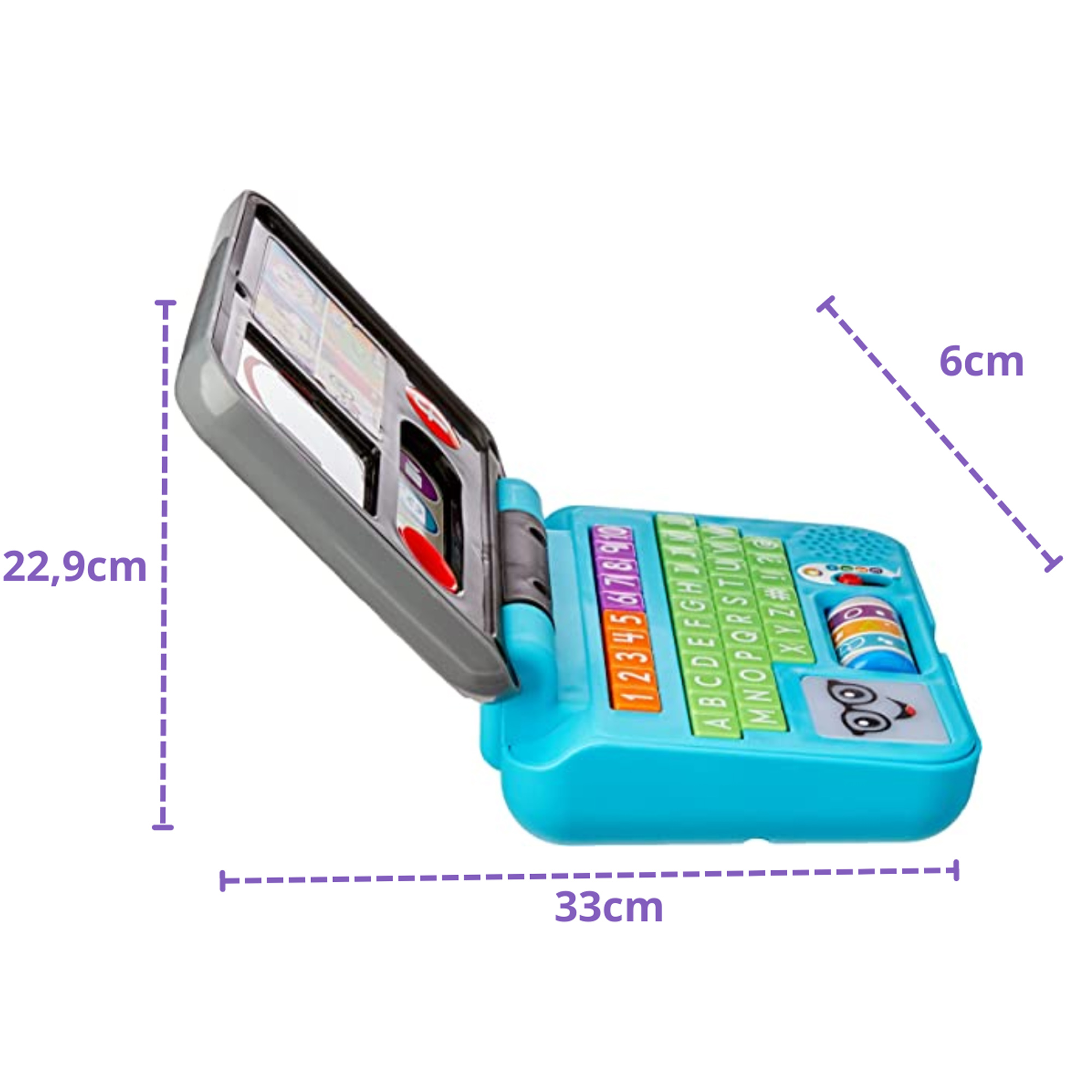 Laptop de Aprendizagem Brinquedo Mini Computador Vamos Conectar Fisher Price Mattel - HGW98