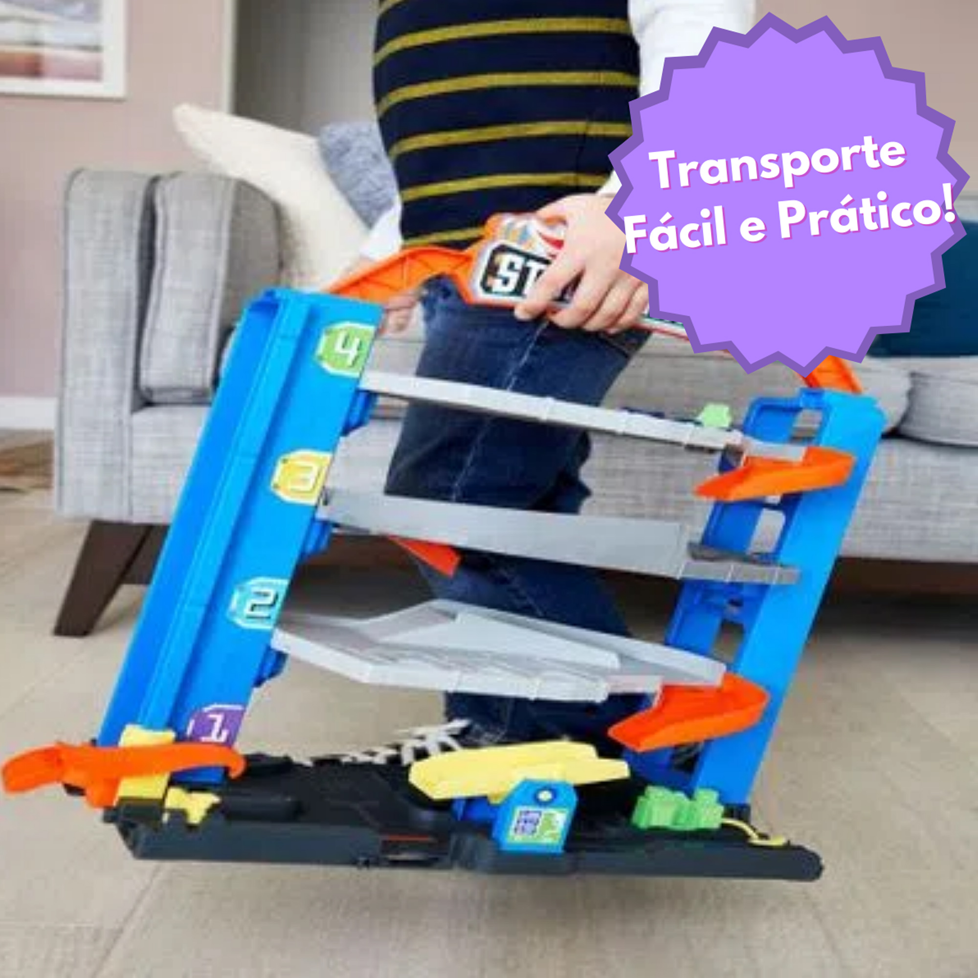 Brinquedo Pista Garagem de Manobras com Elevador Hot Wheels City Mattel - GNL70