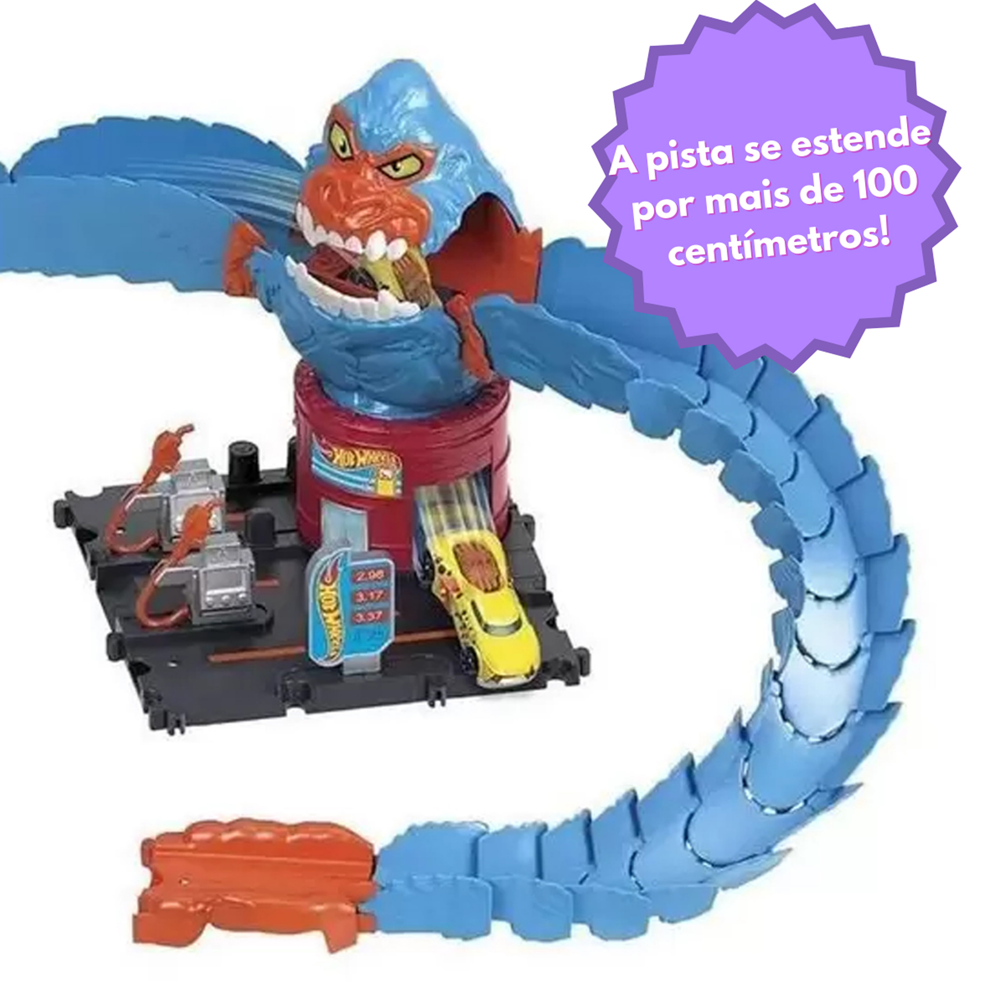Brinquedo Pista Hot Wheels City Nemesis Ataque do Gorila com 1 Veiculo Sortido Mattel - HDR30