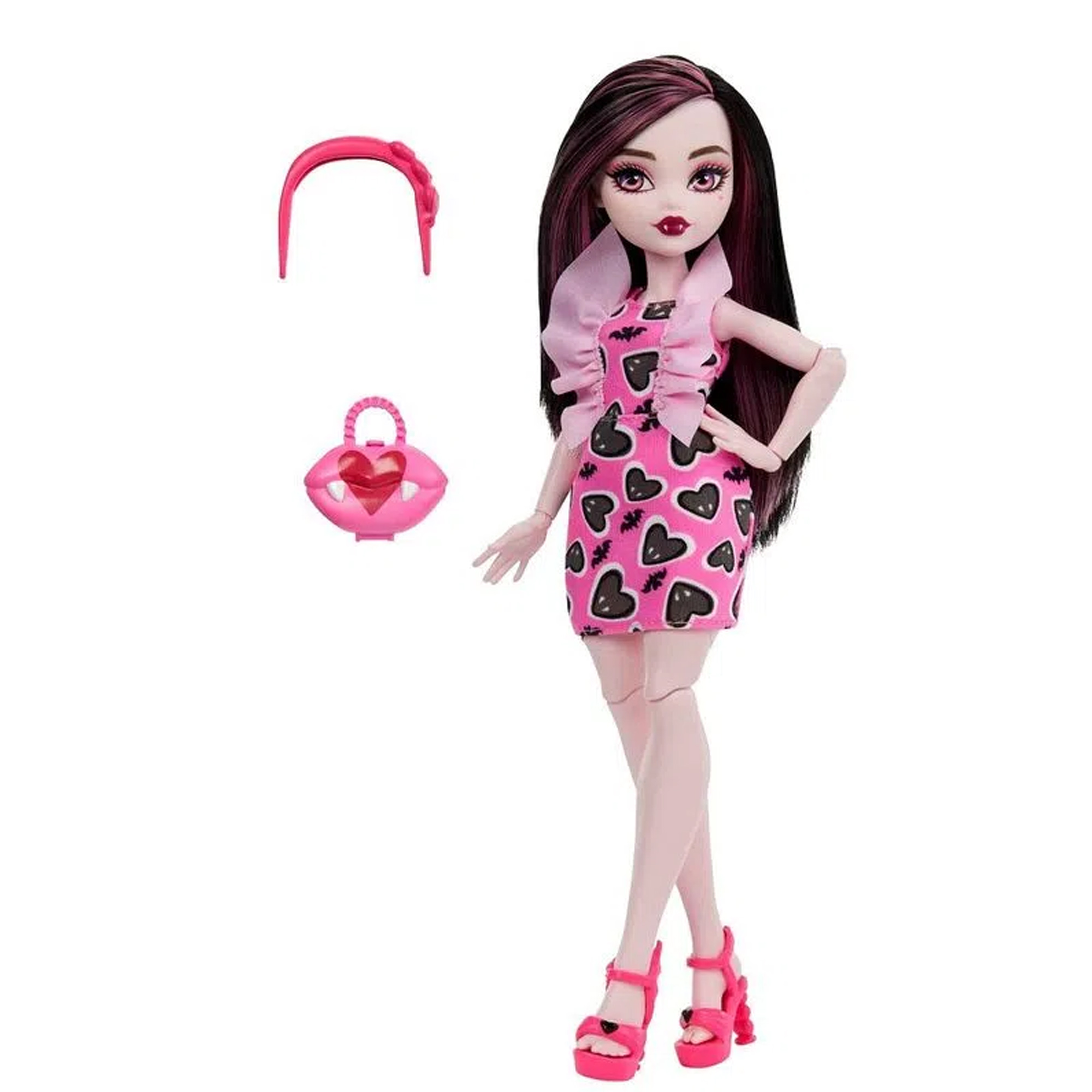 Boneca Monster High Draculaura com Acessórios Brinquedo Colecionável Presente Mattel - HKY74