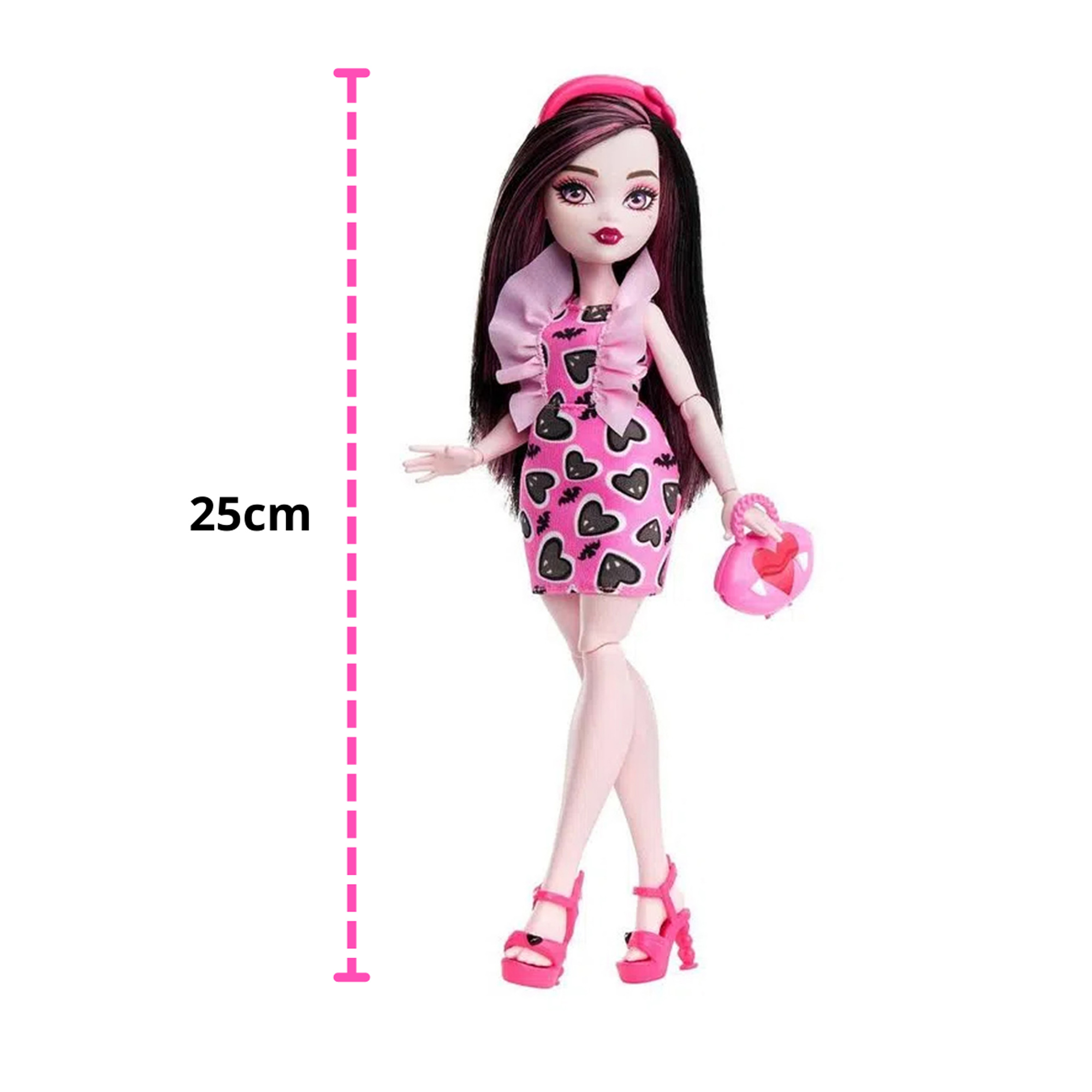 Boneca Monster High Draculaura com Acessórios Brinquedo Colecionável Presente Mattel - HKY74