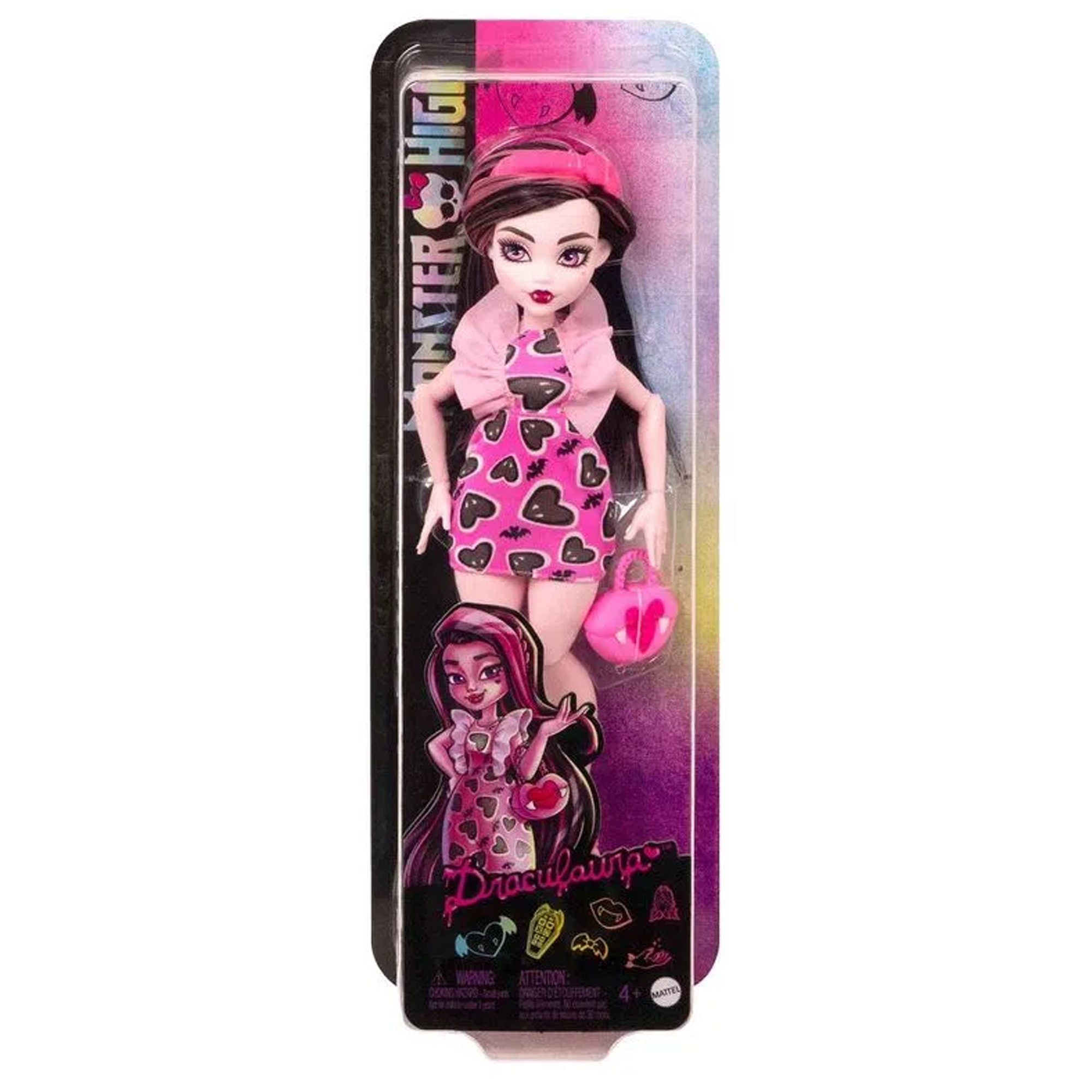 Boneca Monster High Draculaura com Acessórios Brinquedo Colecionável Presente Mattel - HKY74