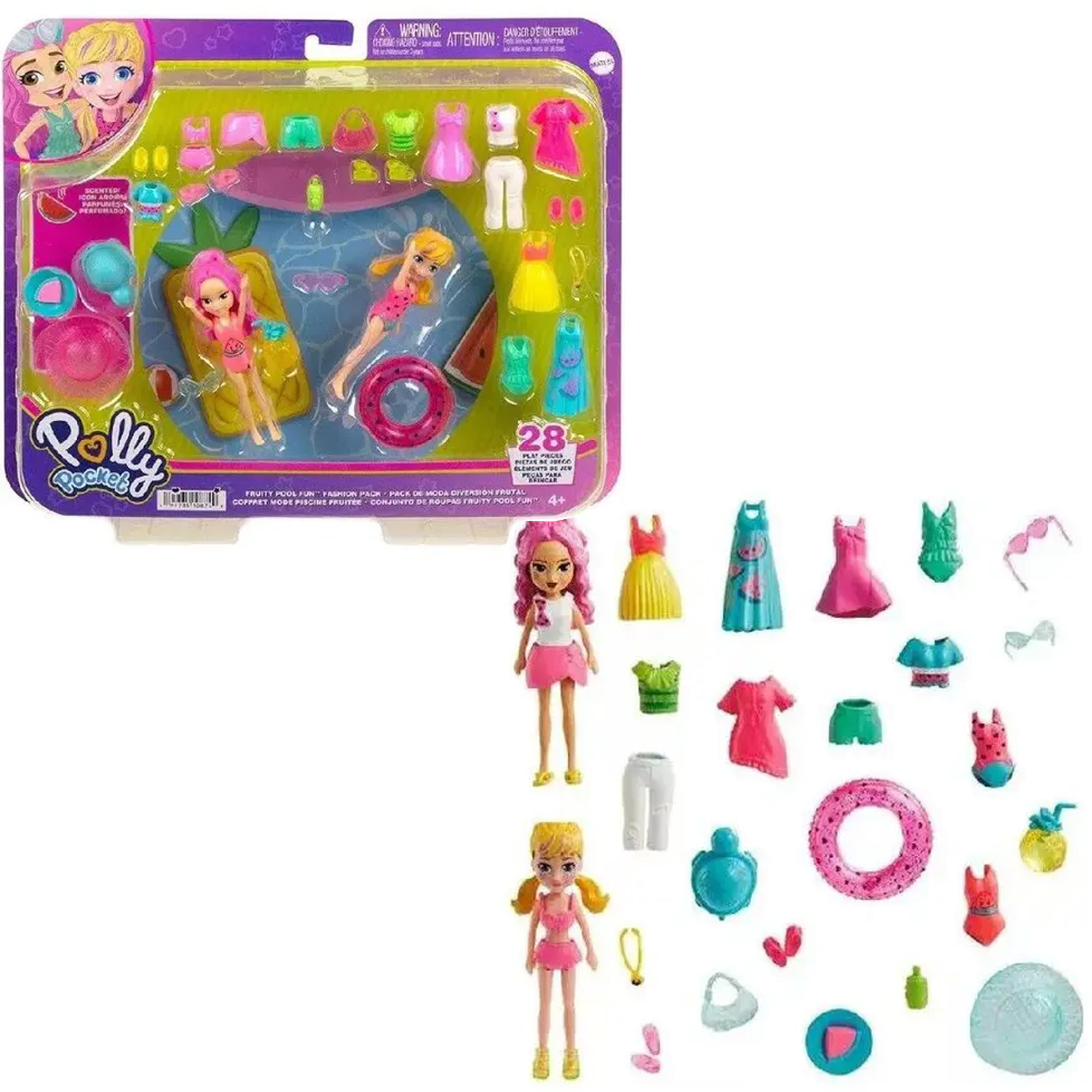 Brinquedo Infantil Polly Pocket Conjunto de Moda Grande Unidade Sortido Mattel - HNF51