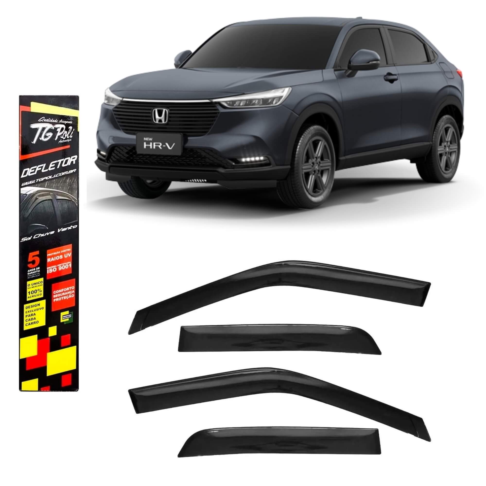 Calha De Chuva Defletor Inteiriço/Slim Nova HRV 2022 a 2025 Tg Poli - TG01100197 - 28013