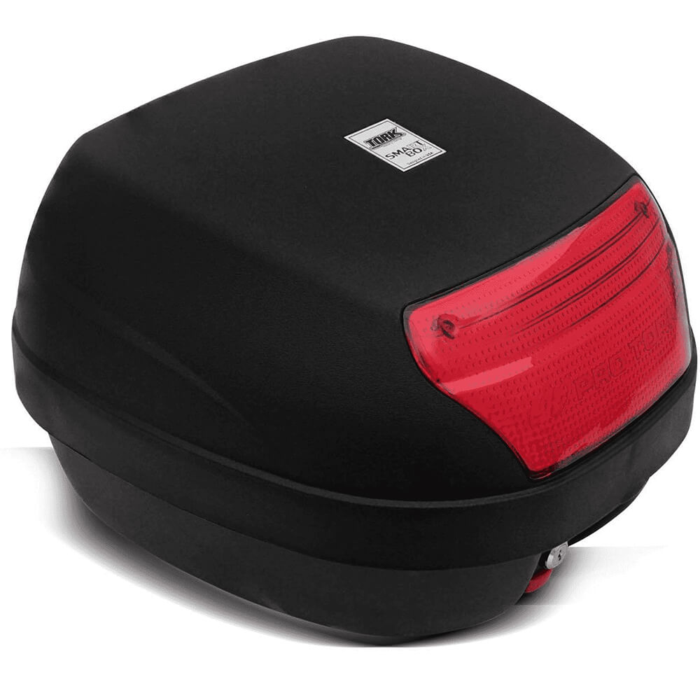 Bau Para Moto Bauleto Traseiro 28 Litros Smart Box 2 Pro tork Lente:Vermelha