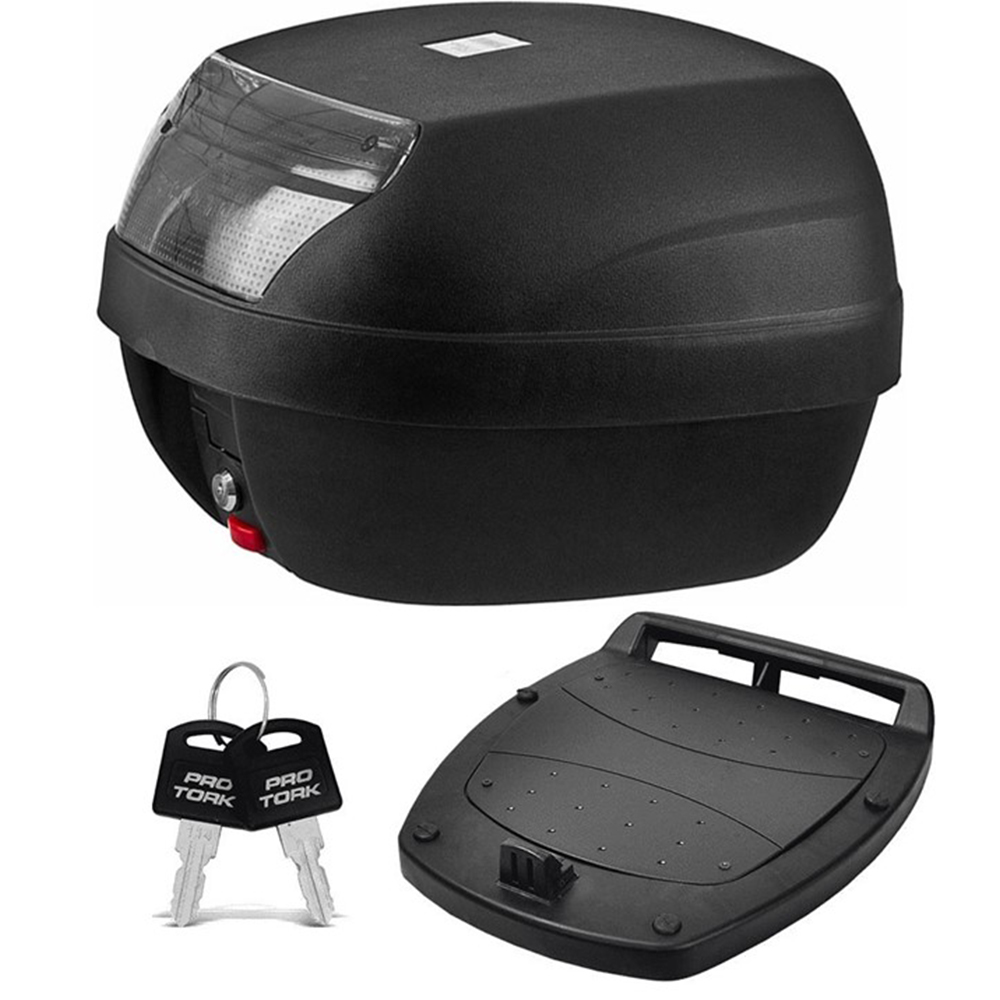 Bau Para Moto Bauleto Traseiro 28 Litros Smart Box 2 Pro tork Lente:Fume