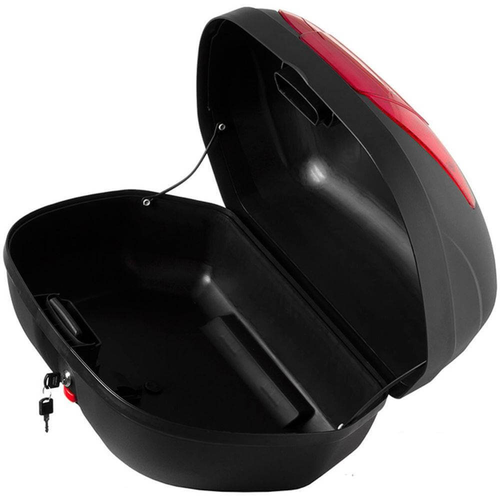 Bau Para Moto Bauleto Traseiro 45 Litros Smart Box 2 Pro Tork Lente:Vermelha
